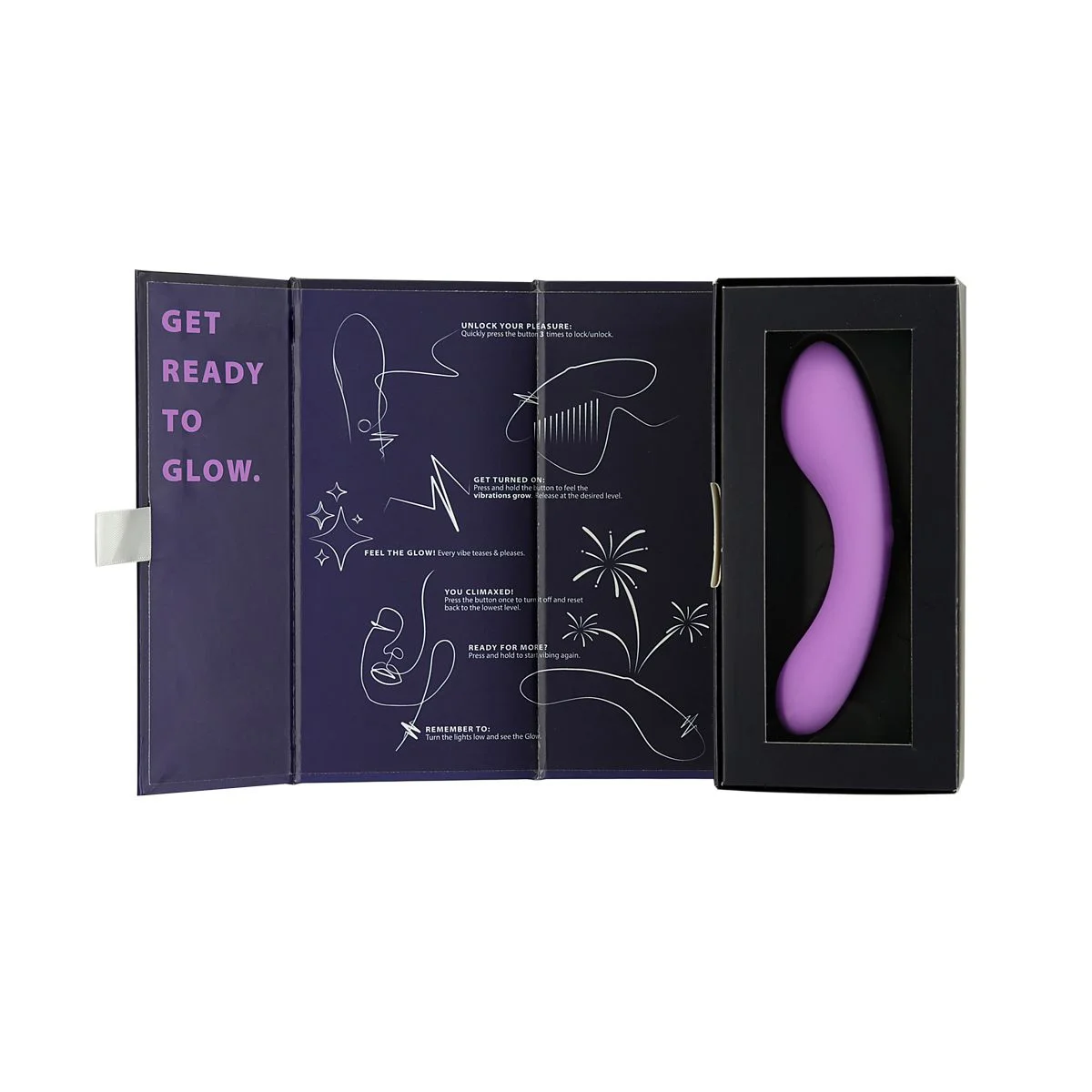 Swan - The Mini Swan Wand Glow In The Dark Purple