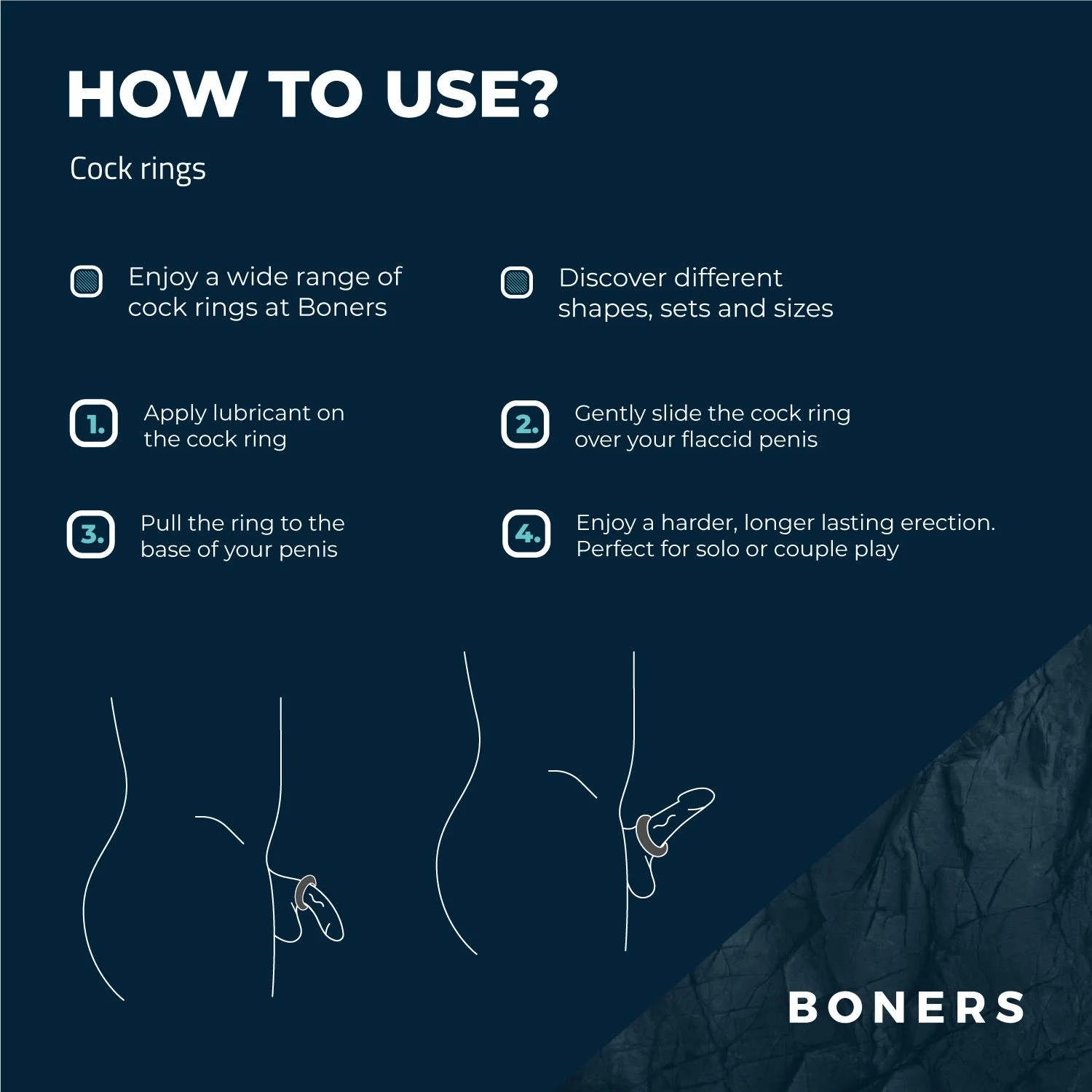 Boners Band Cockring - Grijs