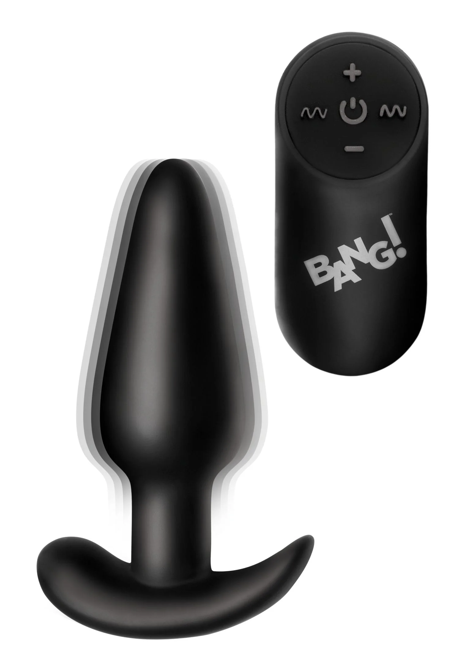BANG! -  Vibrerende Anaalplug met Afstandsbediening -Zwart