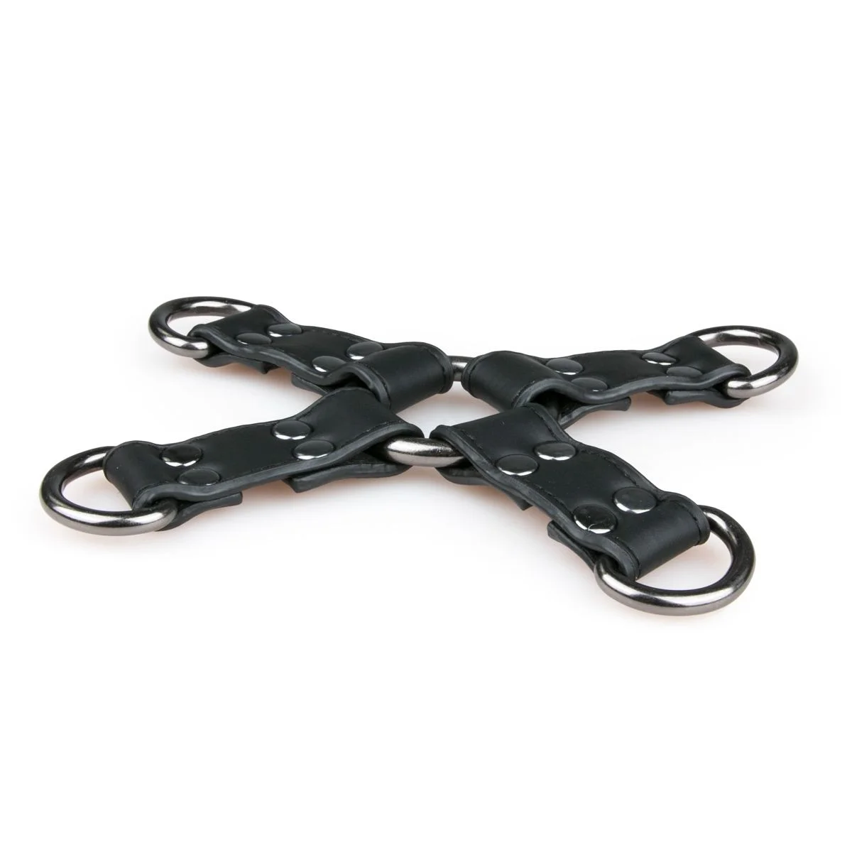 Fetish - Zwarte Kunstleren Hogtie