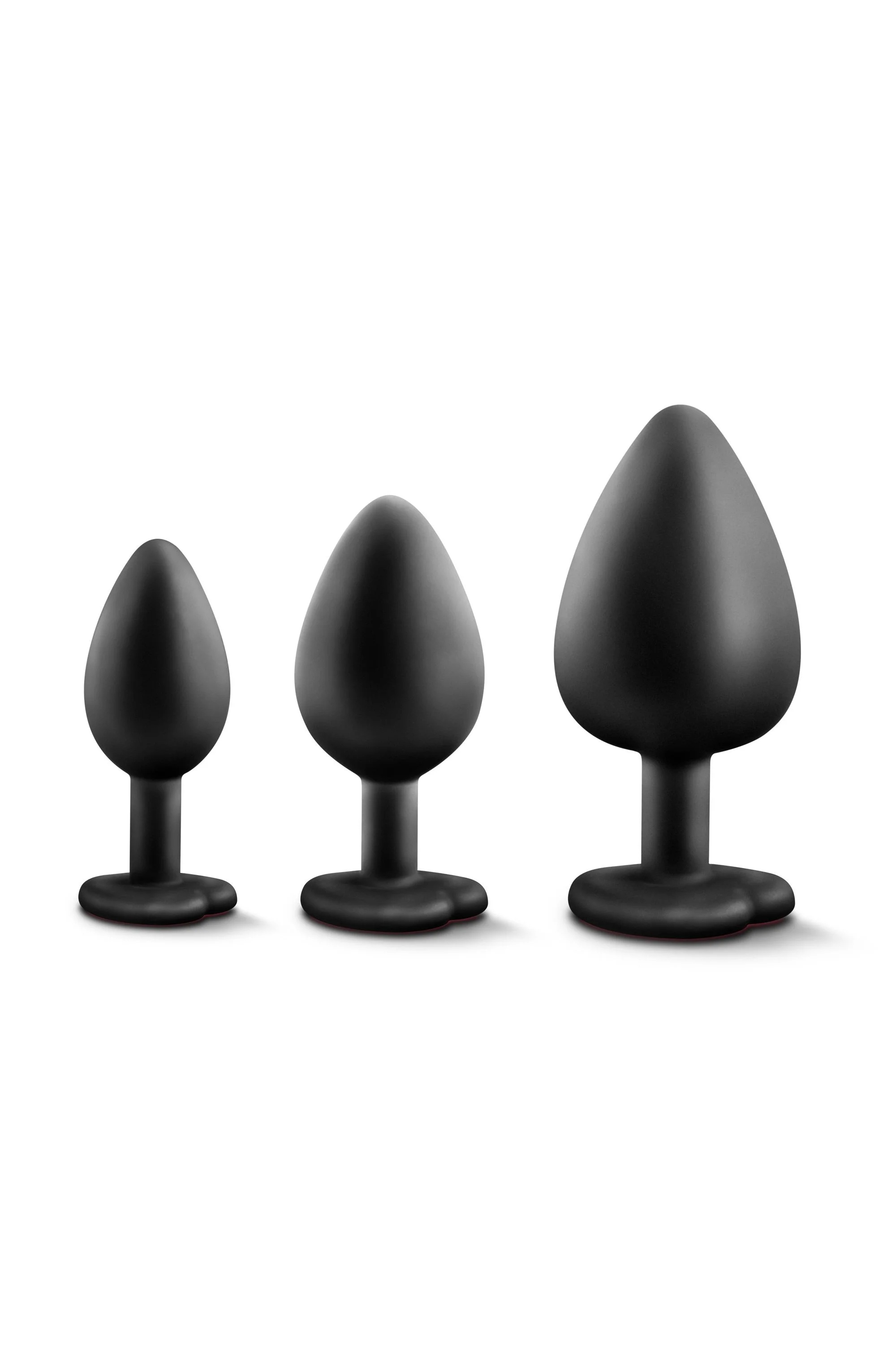 Blush - Luxe Bling Plugs Trainingskit Zwart met Rode Edelstenen