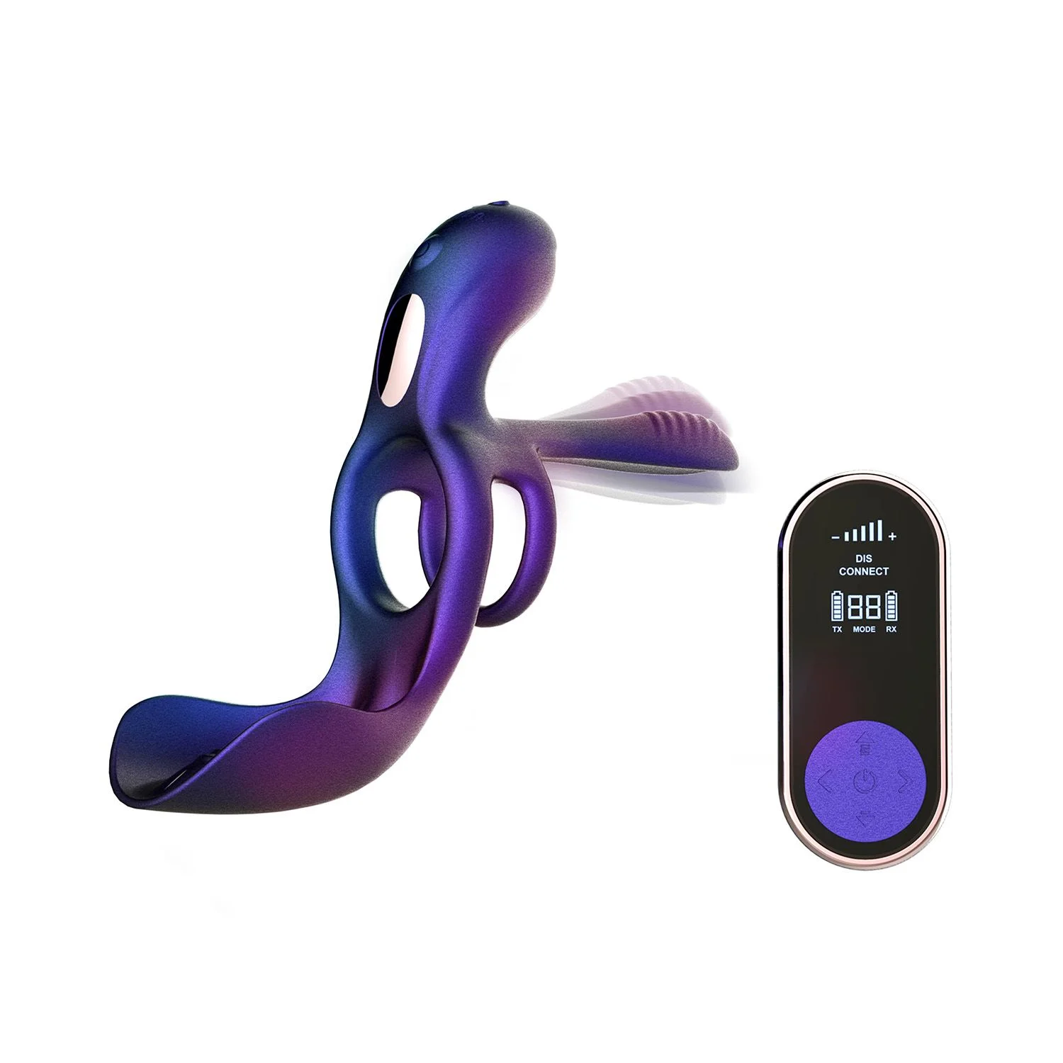 Hueman - Zenith 3-in-1 Cockring - Met Afstandsbediening