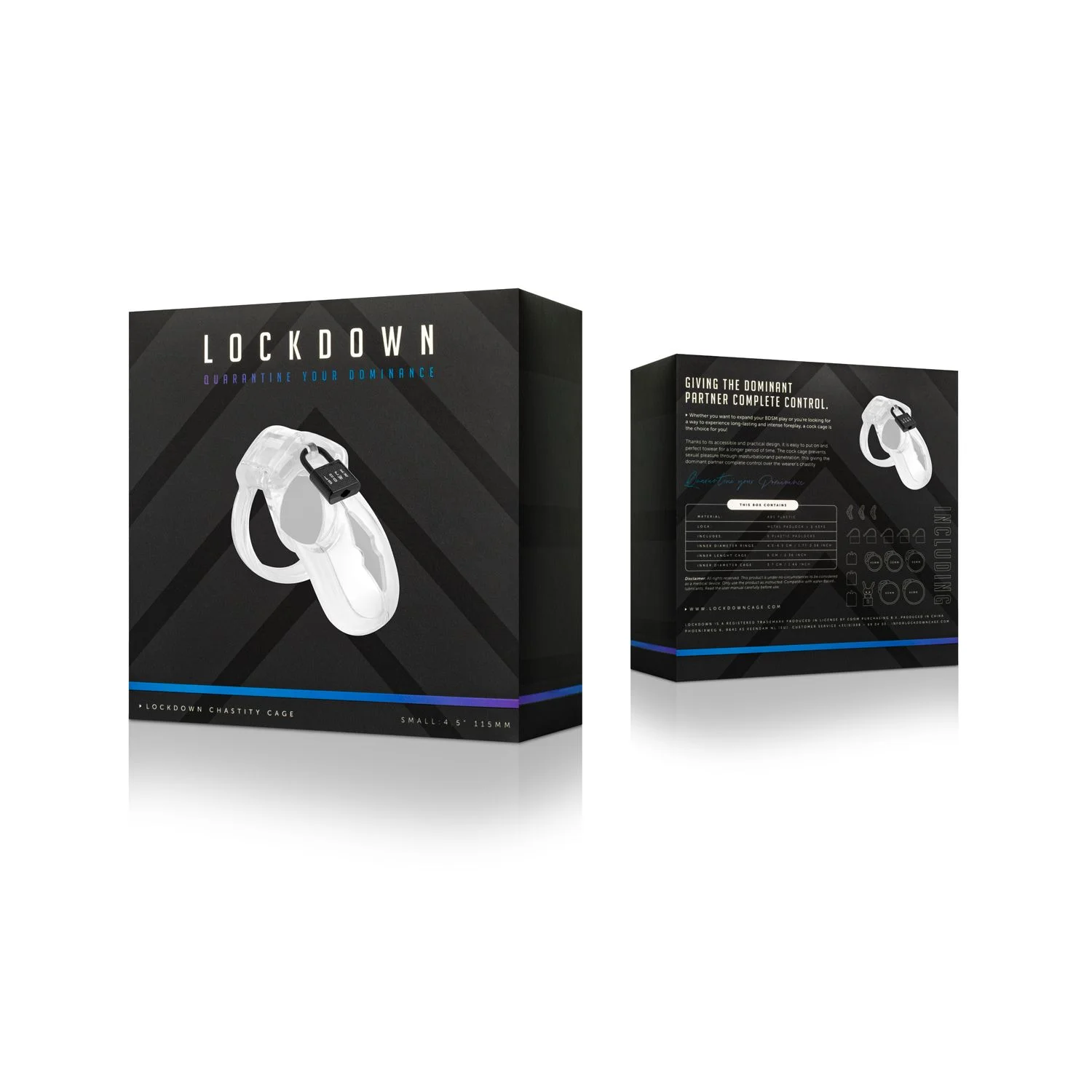 Lockdown Kuisheidskooi Transparant - Small