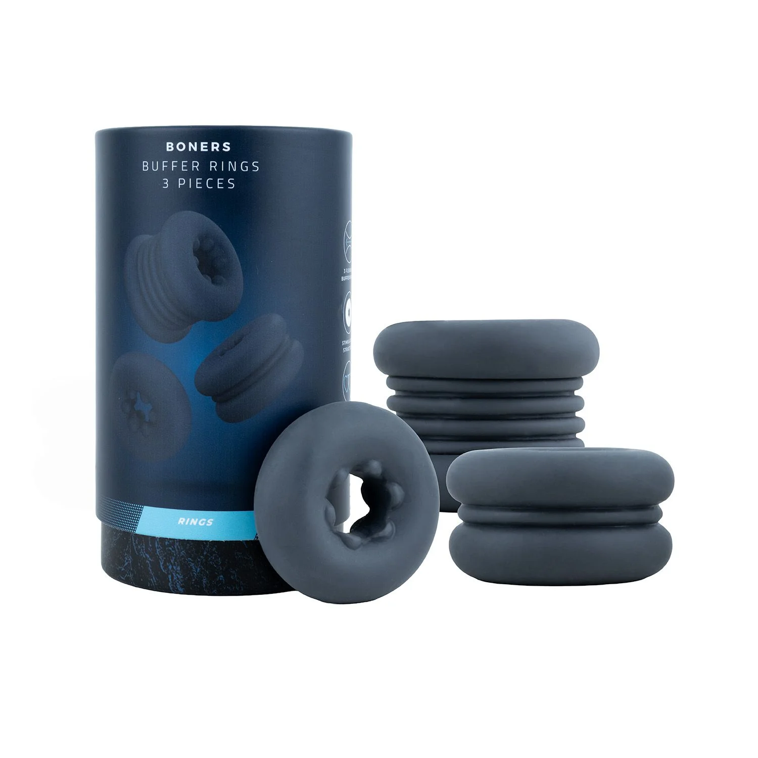 Boners - Buffer Ringen 3 stuks - Blauw