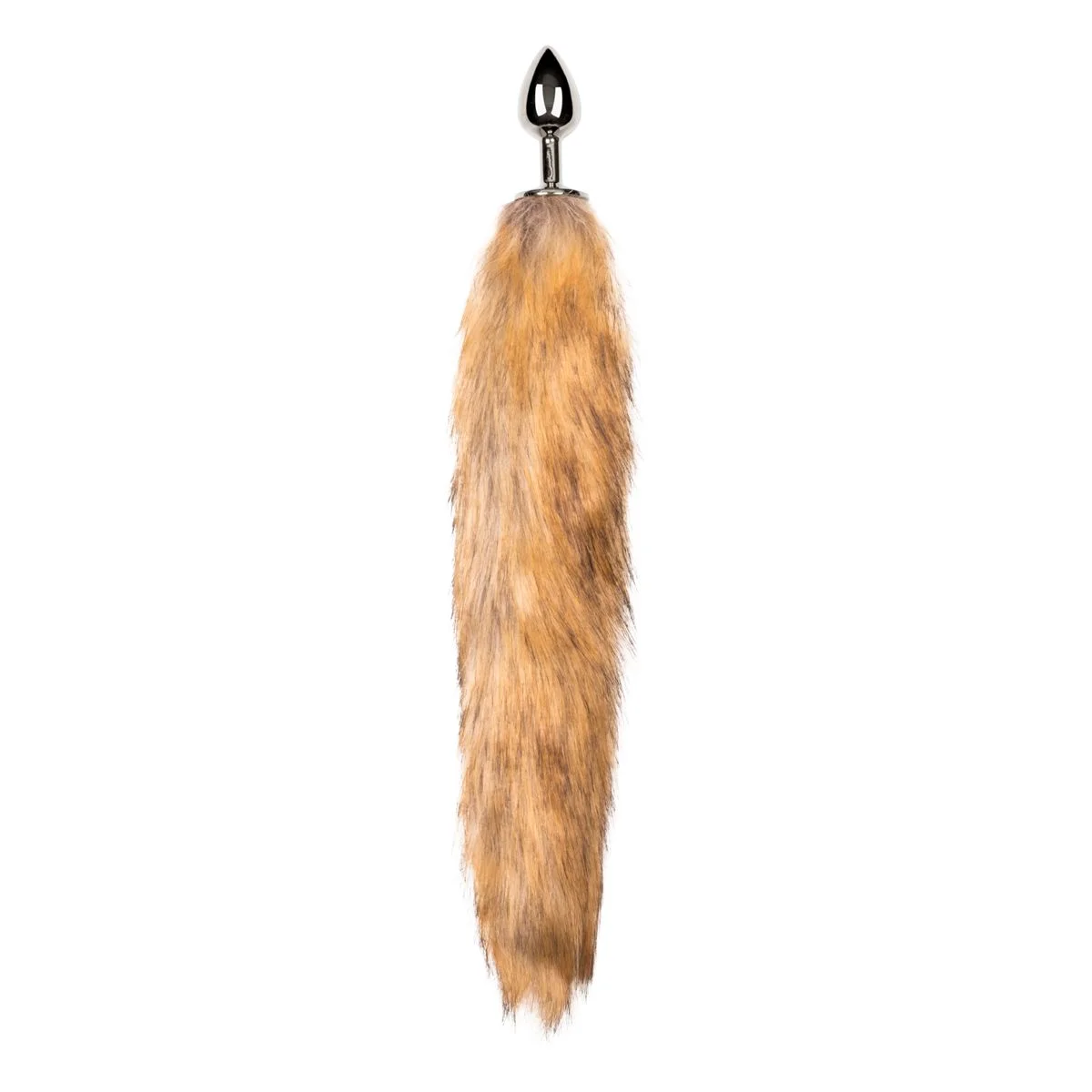 – FETISH COLLECTION Buttplug Zilver – Beige Vossenstaart
