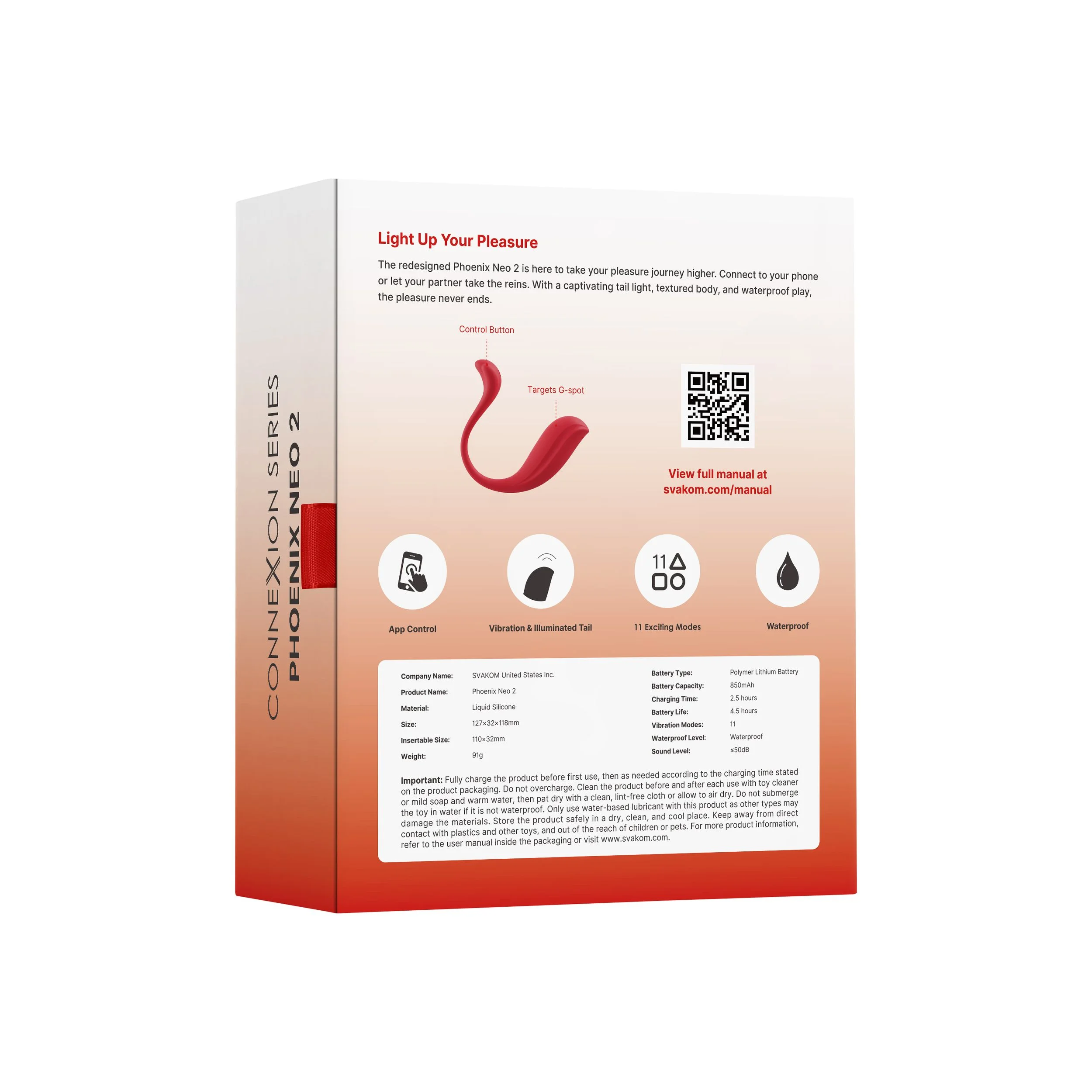 SVAKOM - Phoenix Neo 2 Interactieve Bullet Vibrator