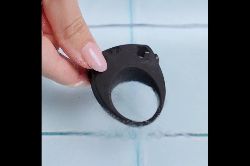Vivid Cockring Met Mini Bullet - Zwart