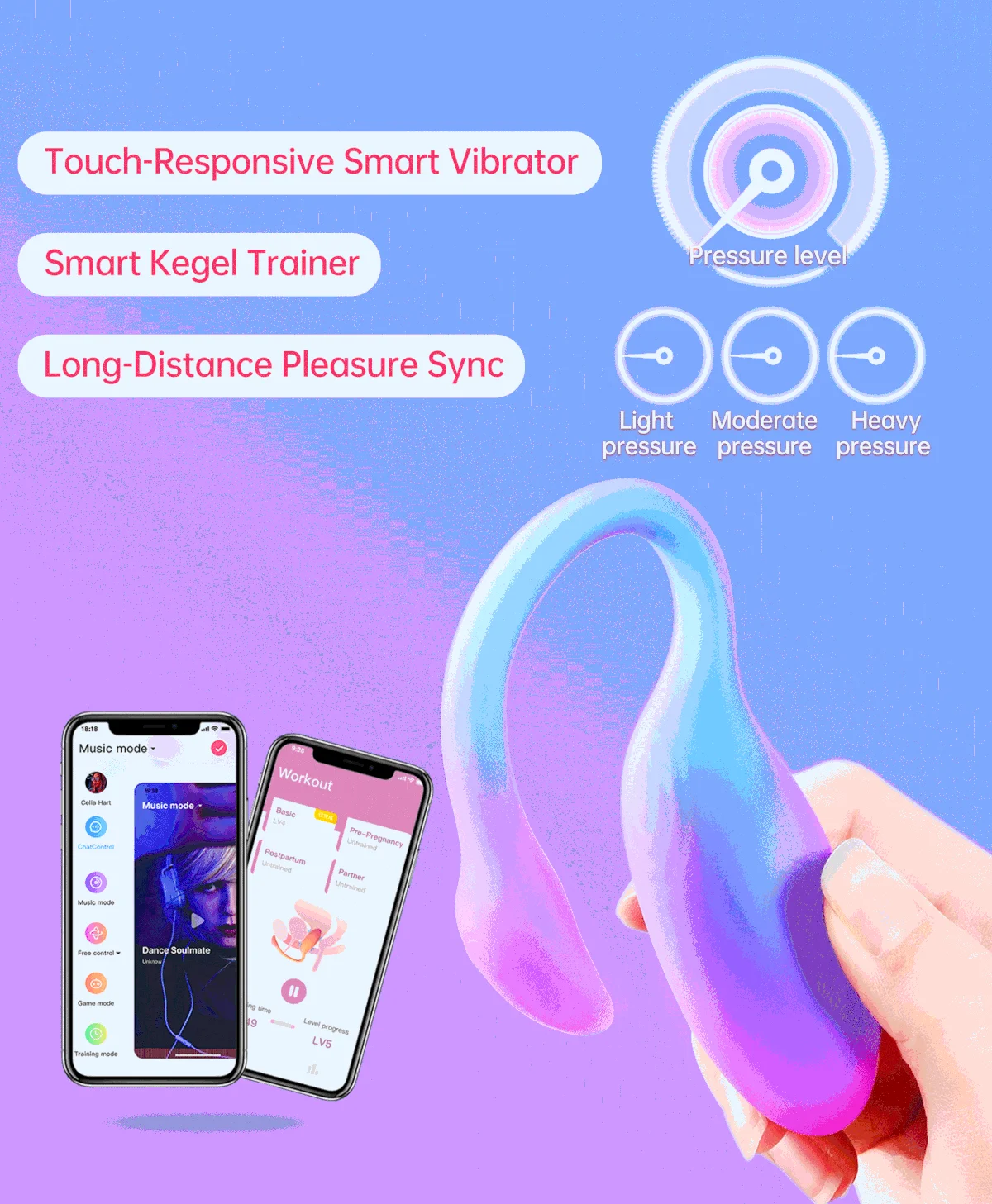 Magic Motion - Magic Flamingo Max Vibratie Ei - Blauw