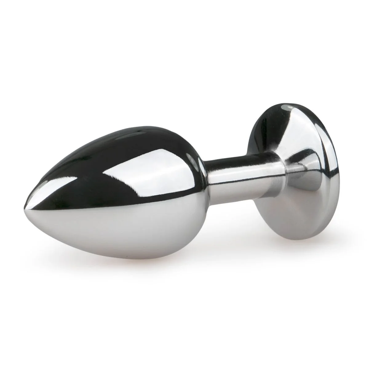 Metalen Buttplug met Zilveren Diamant - S