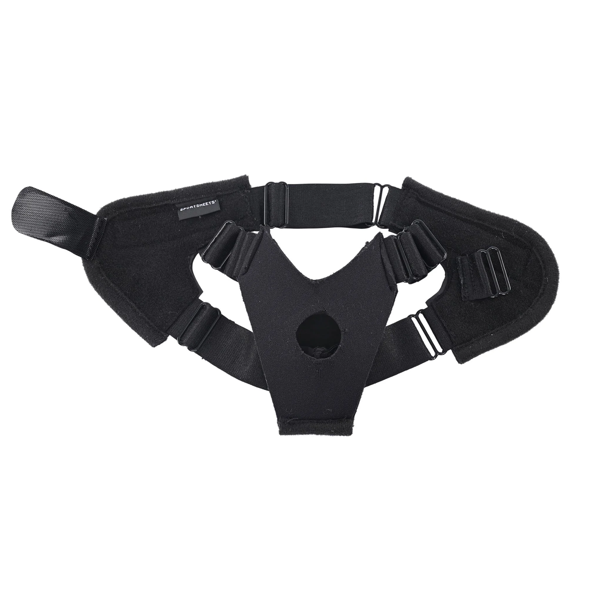Sportsheets - Pivot Flex Voet Strap On - Zwart