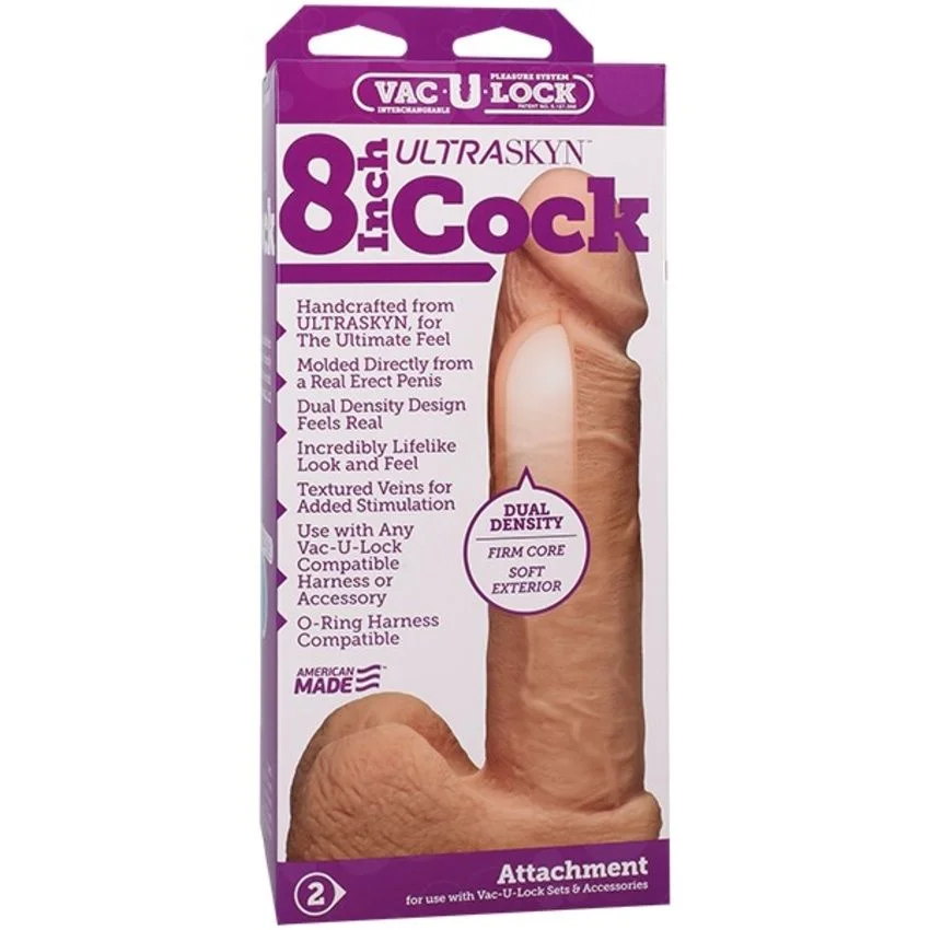 Doc Johnson - VacULock 19 cm ULTRASKYN Cock & Balls