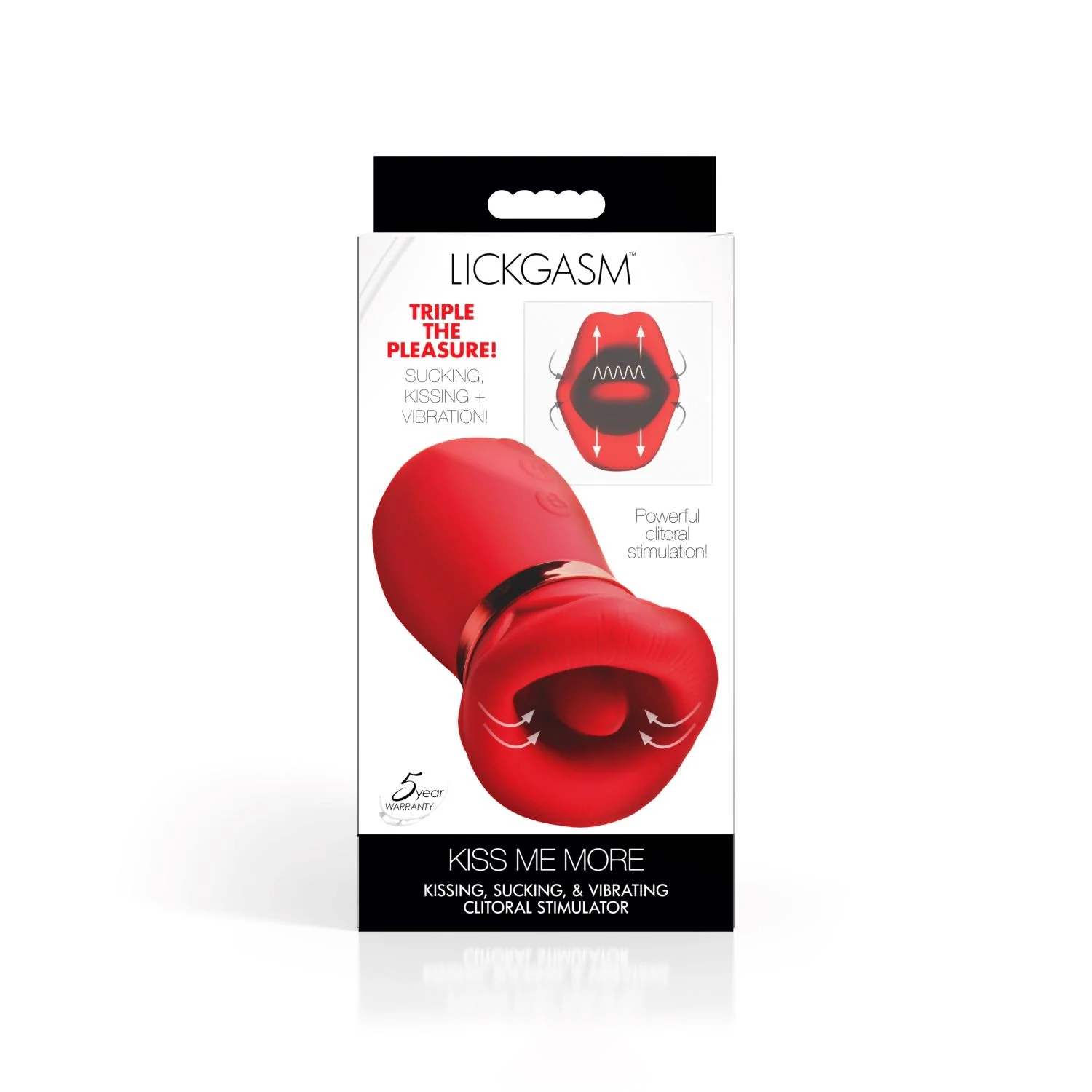 LICKGASM - Kiss Me More Clitorisstimulator Zuigen, Trillen & Kussen