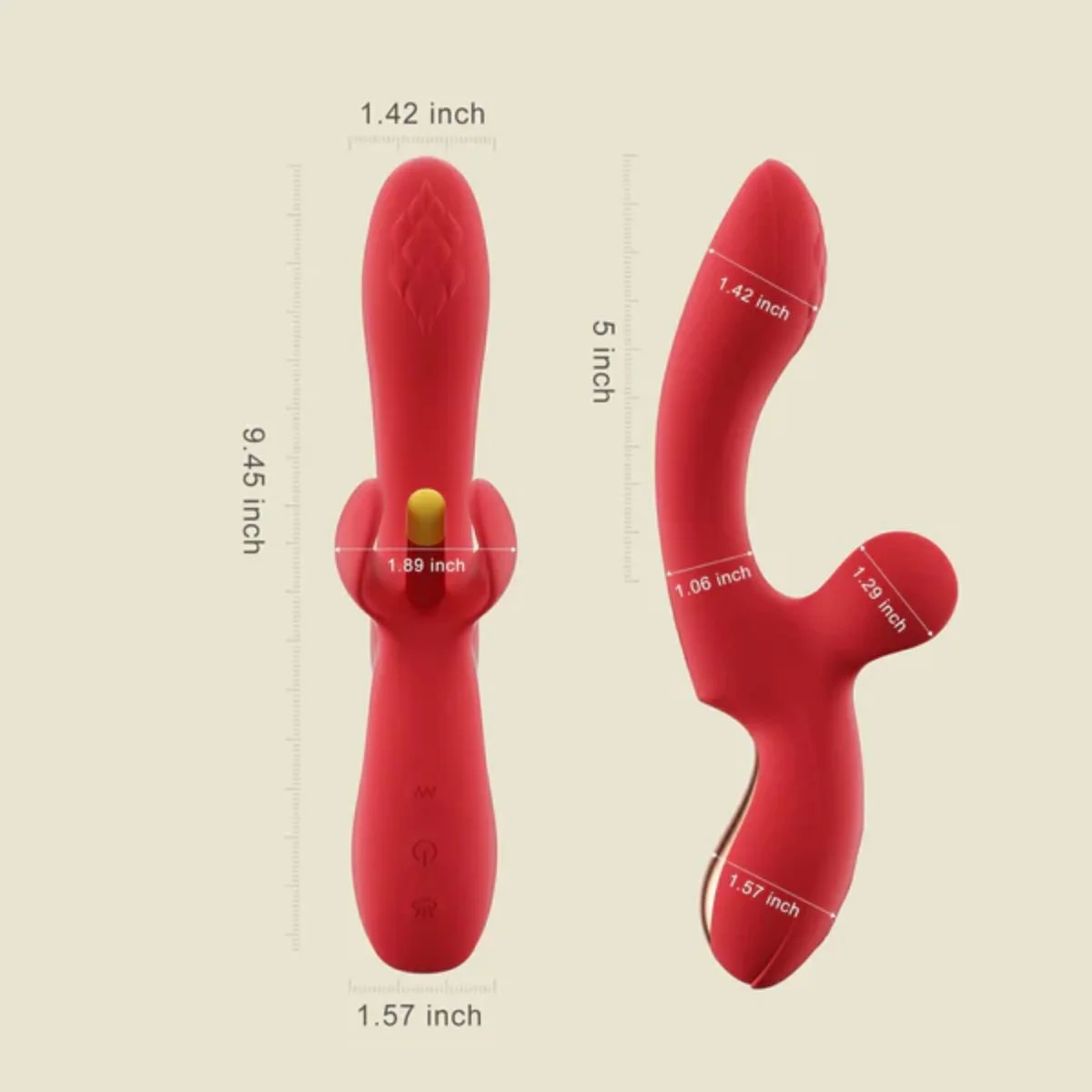HoneyPlayBox – Fortexa Tapping A-Spot Vibrator – Rood