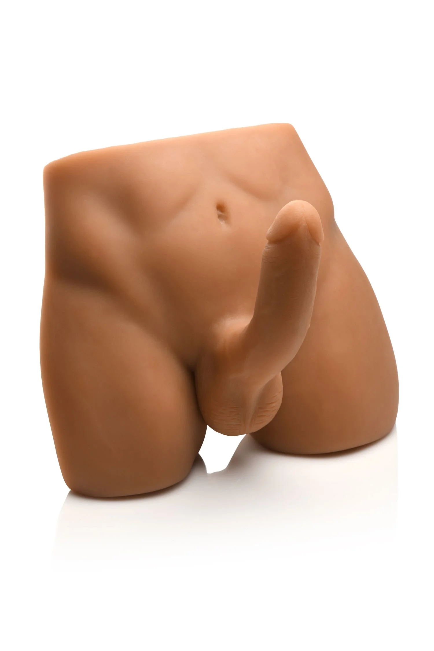 JOCK - Ass Masturbator met Positioneerbare Dildo - Mediumkleurig