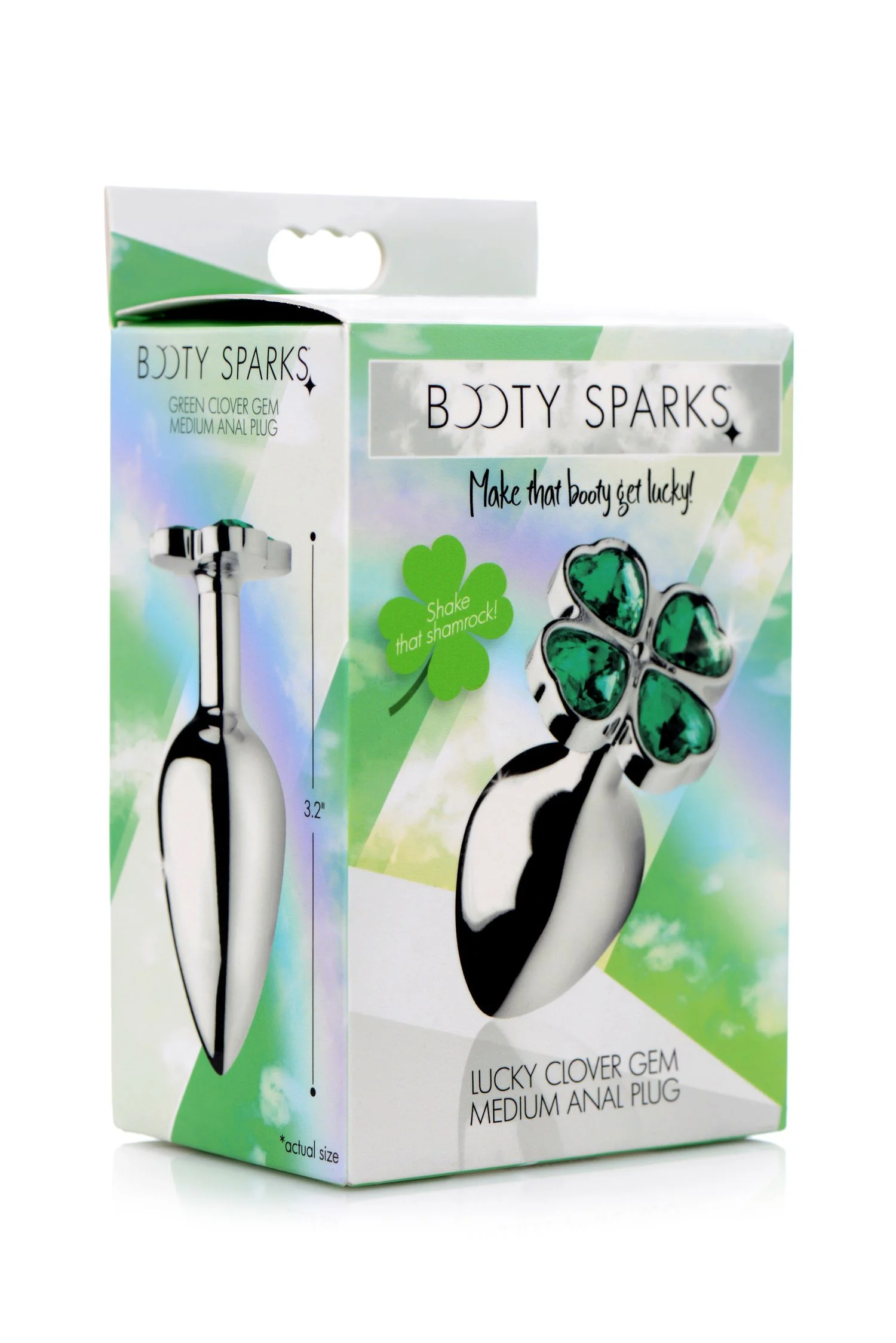 Booty Sparks - Lucky Clover Anaalplug Medium - Groen