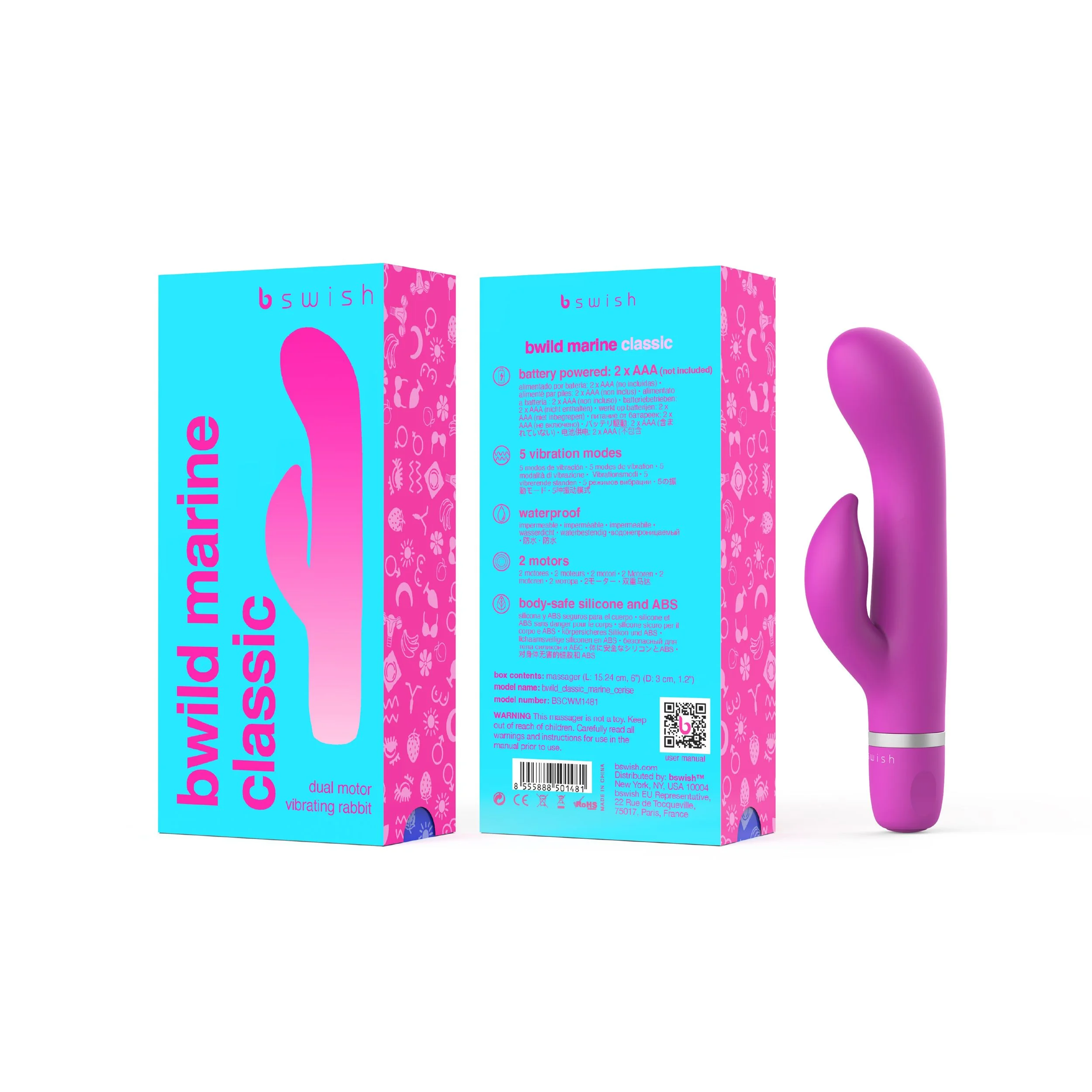 B Swish - bwild Classic Marine Rabbit Vibrator Kersrood