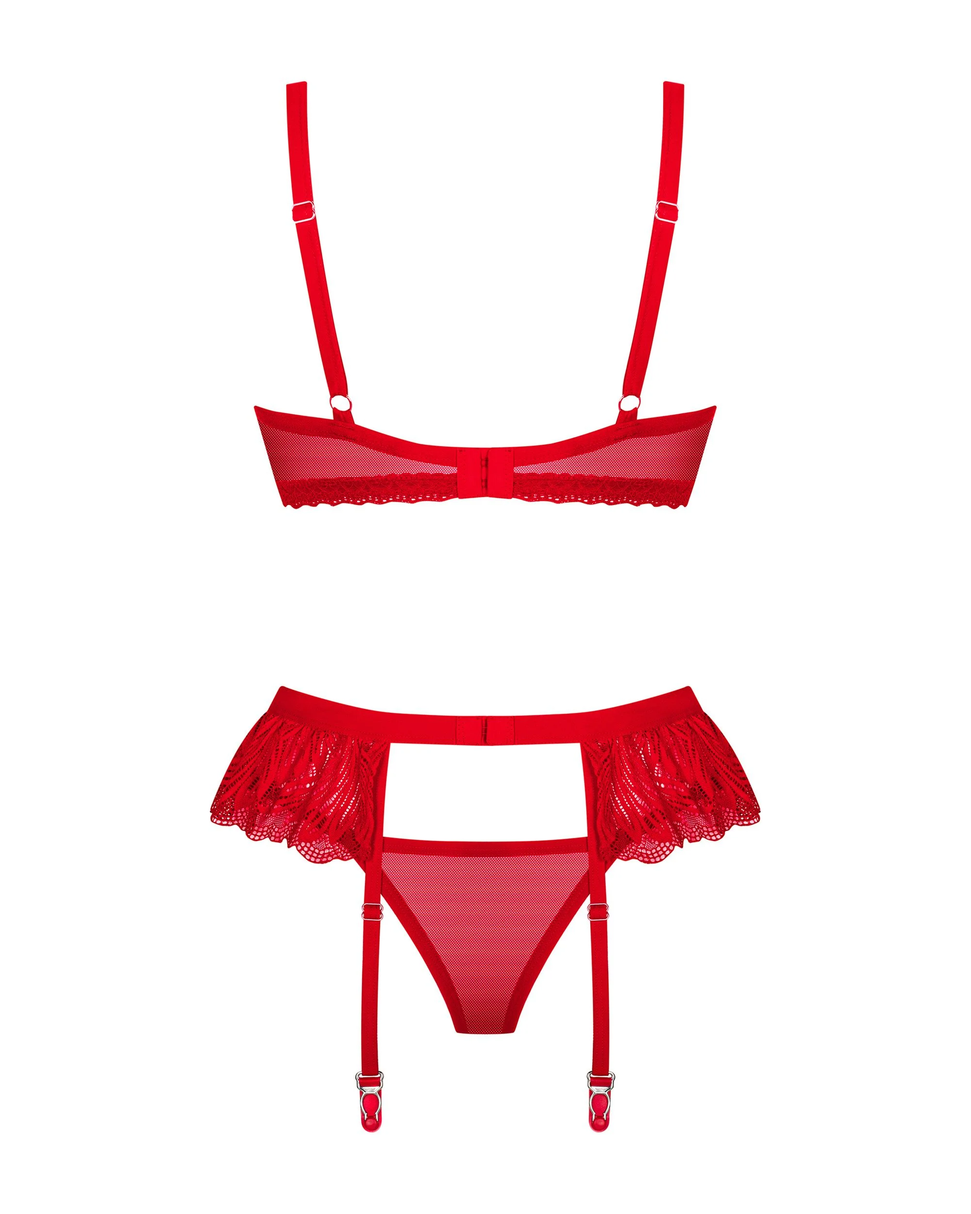 Obsessive - Chilisa Driedelige Set - Rood