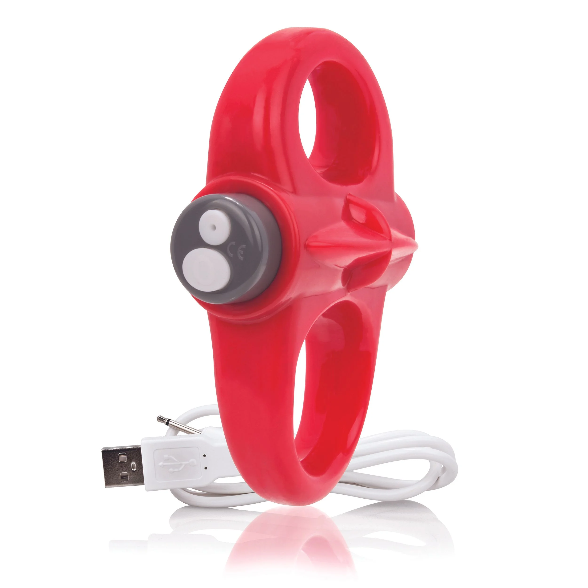 The Screaming O - Charged Yoga Vibe Ring Rood