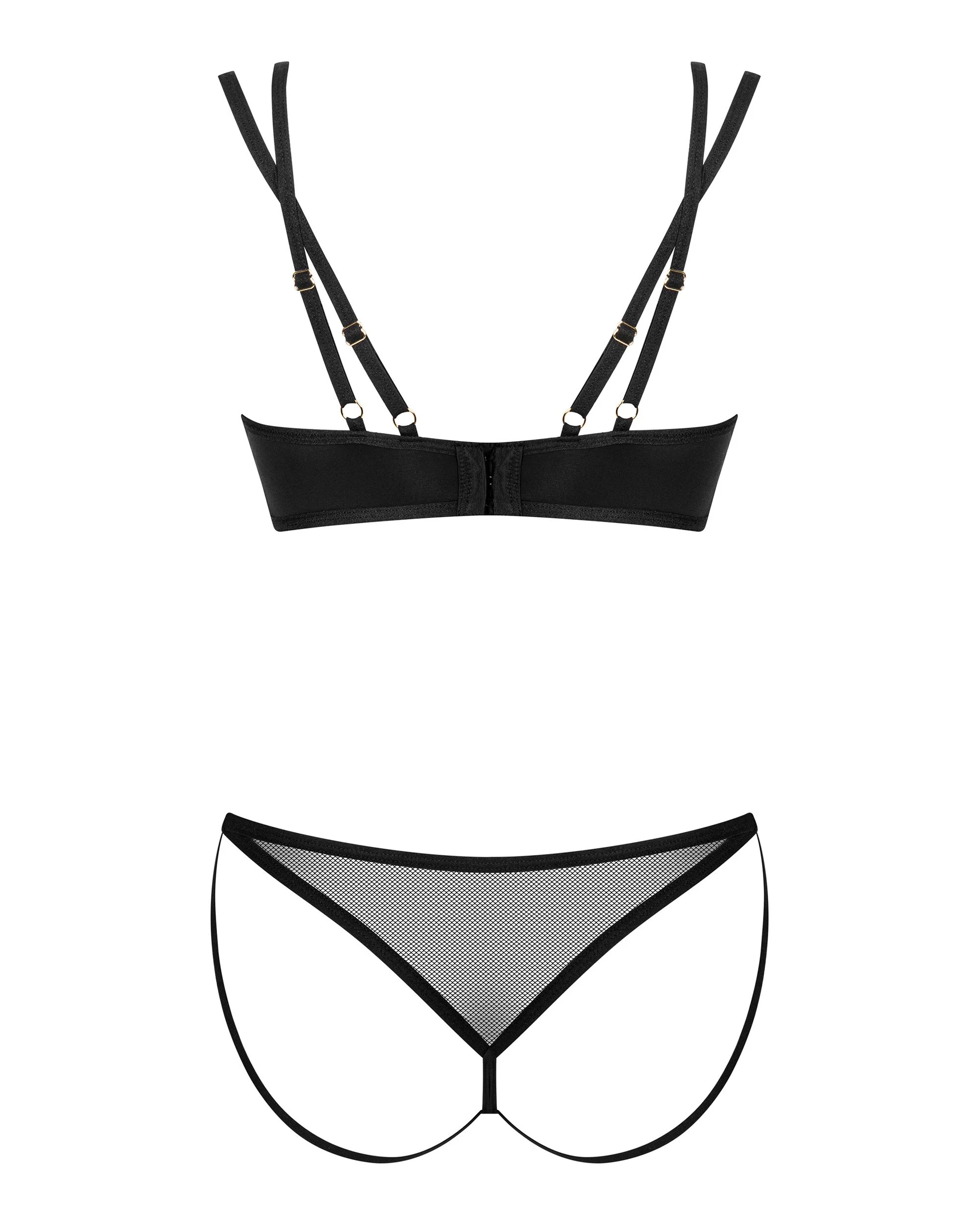 Obsessive - Nesari Tweedelige Set - Zwart
