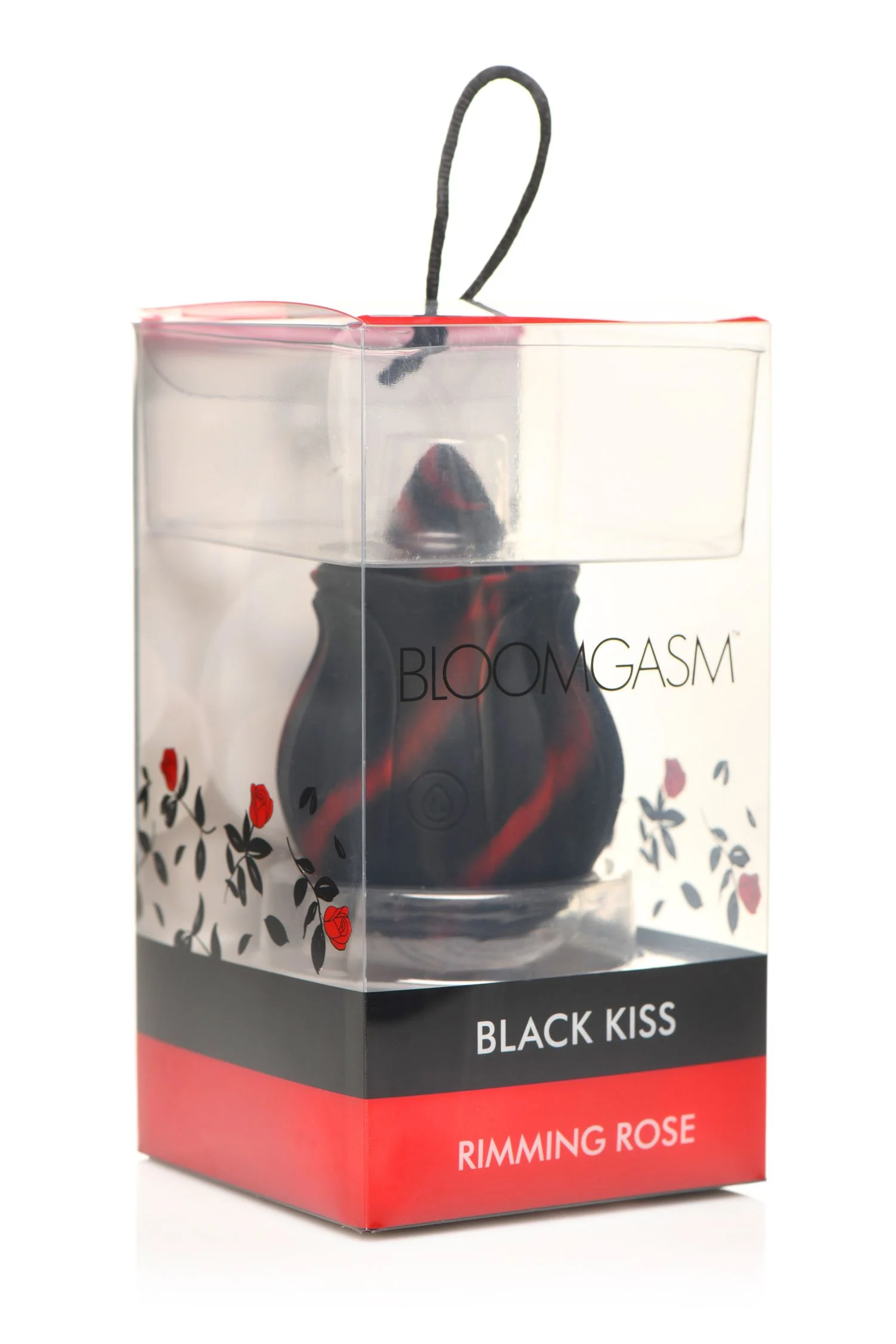 BLOOMGASM - Black Kiss Rimmende Roos Vibrator - Rood/Zwart