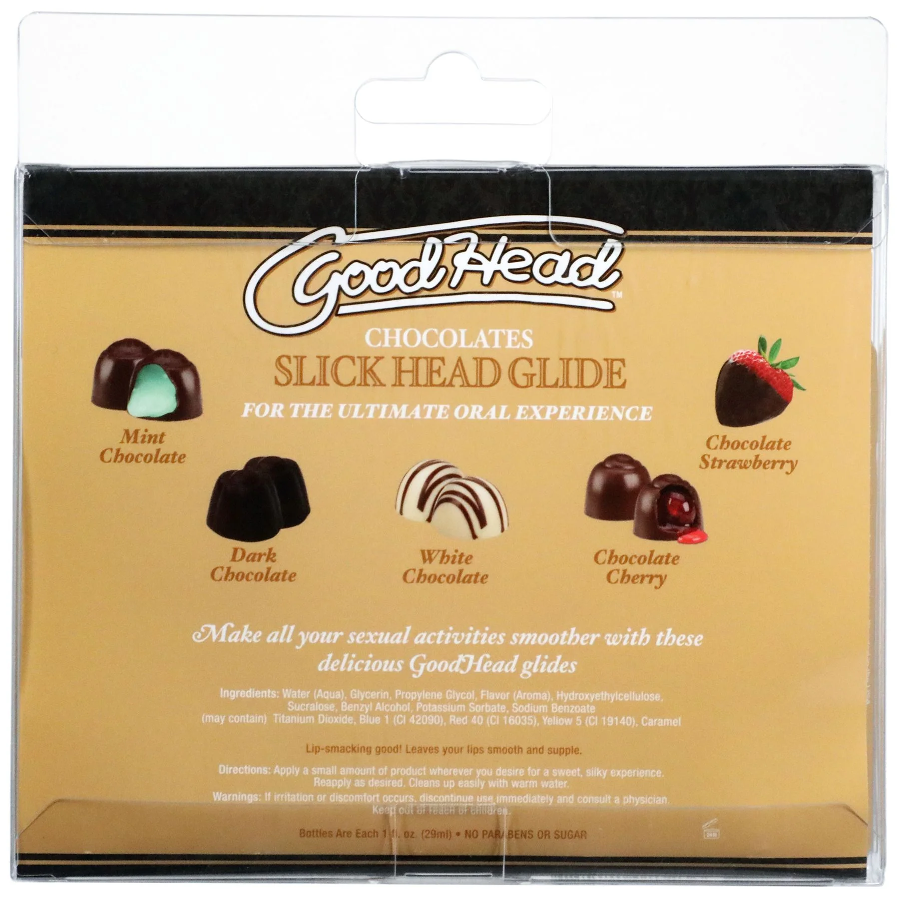 Doc Johnson - GoodHead Slick Head Glide Chocolade - 5-Pack 30 ml