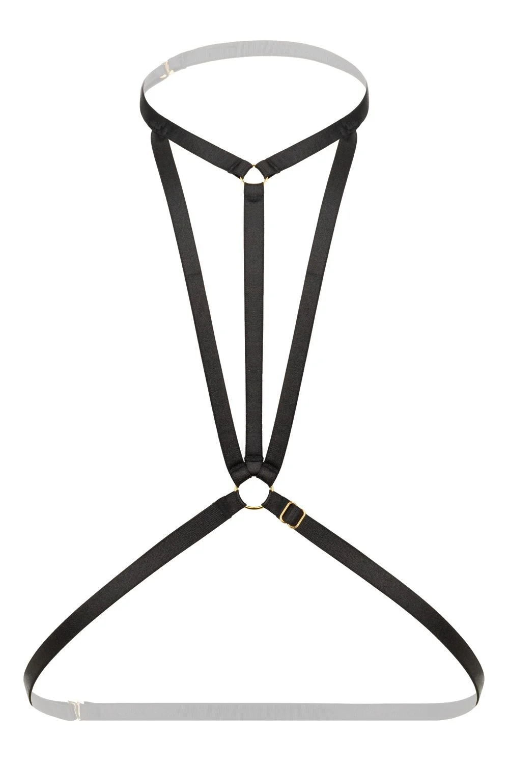 Christine - Strappy Harness Bralette Obsession - zwart