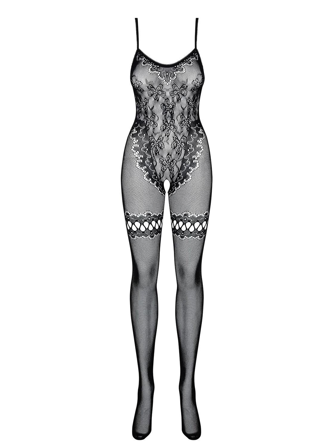 Gebloemde Catsuit Met Open Kruis