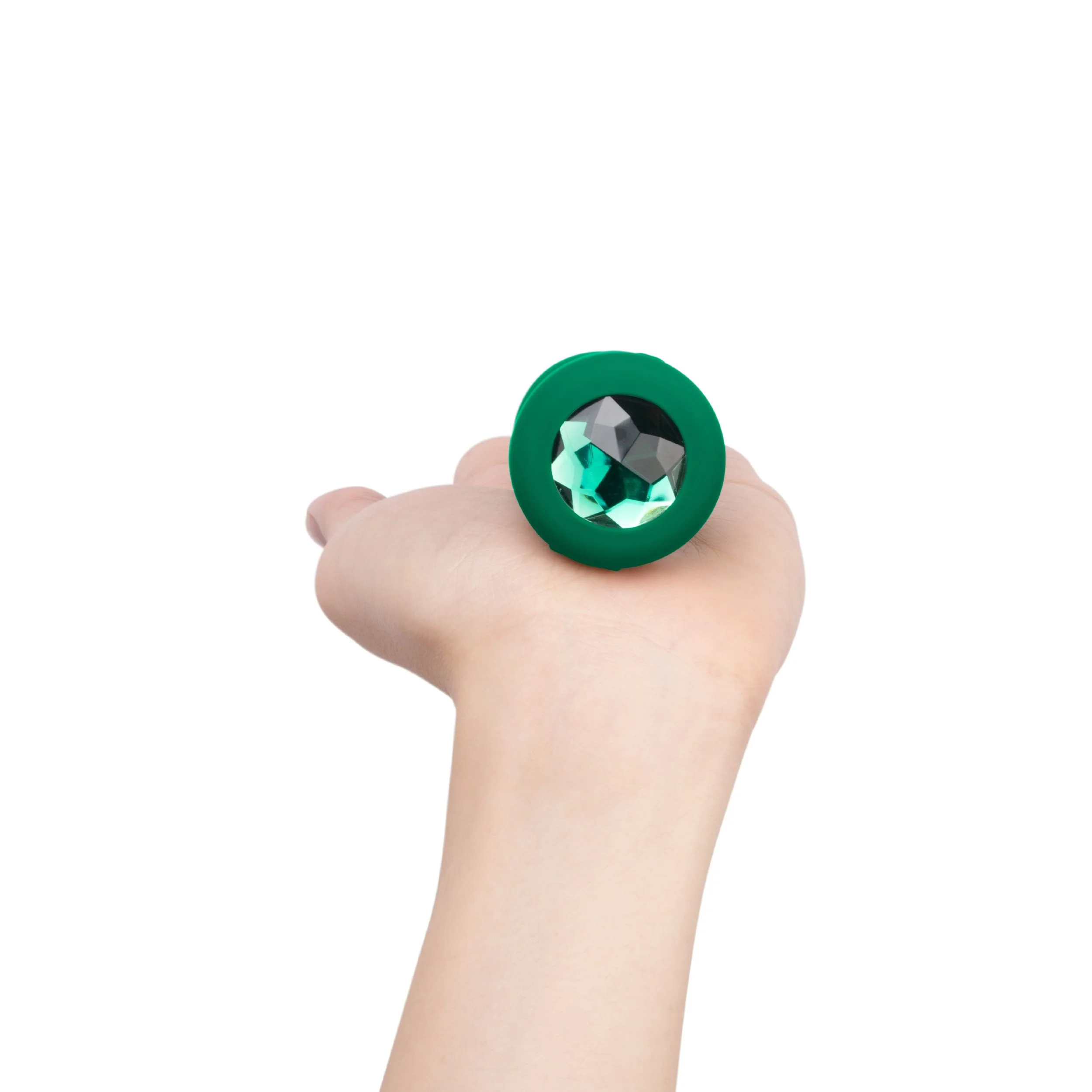 B-Vibe - Vibrerende Juwelen Plug M/L Groen
