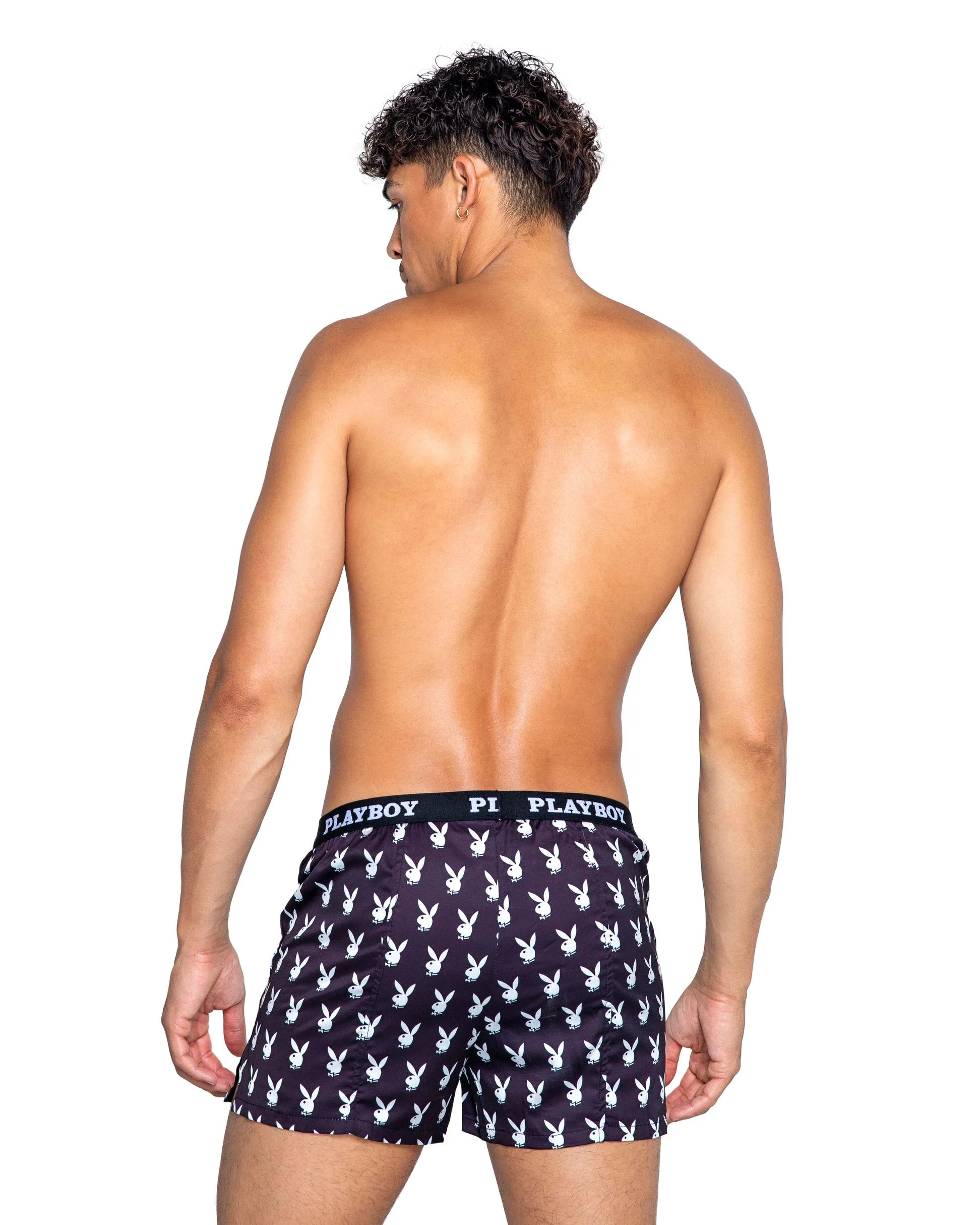 Playboy Lingerie - Heren Champion Boxer - Zwart