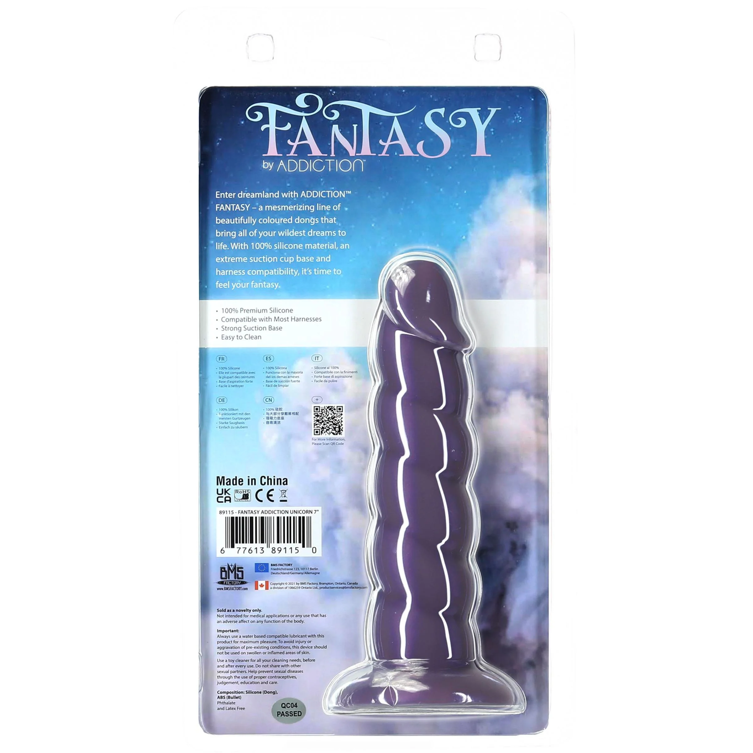 Addiction – Fantasy Unicorn Dildo 18 cm – Paars