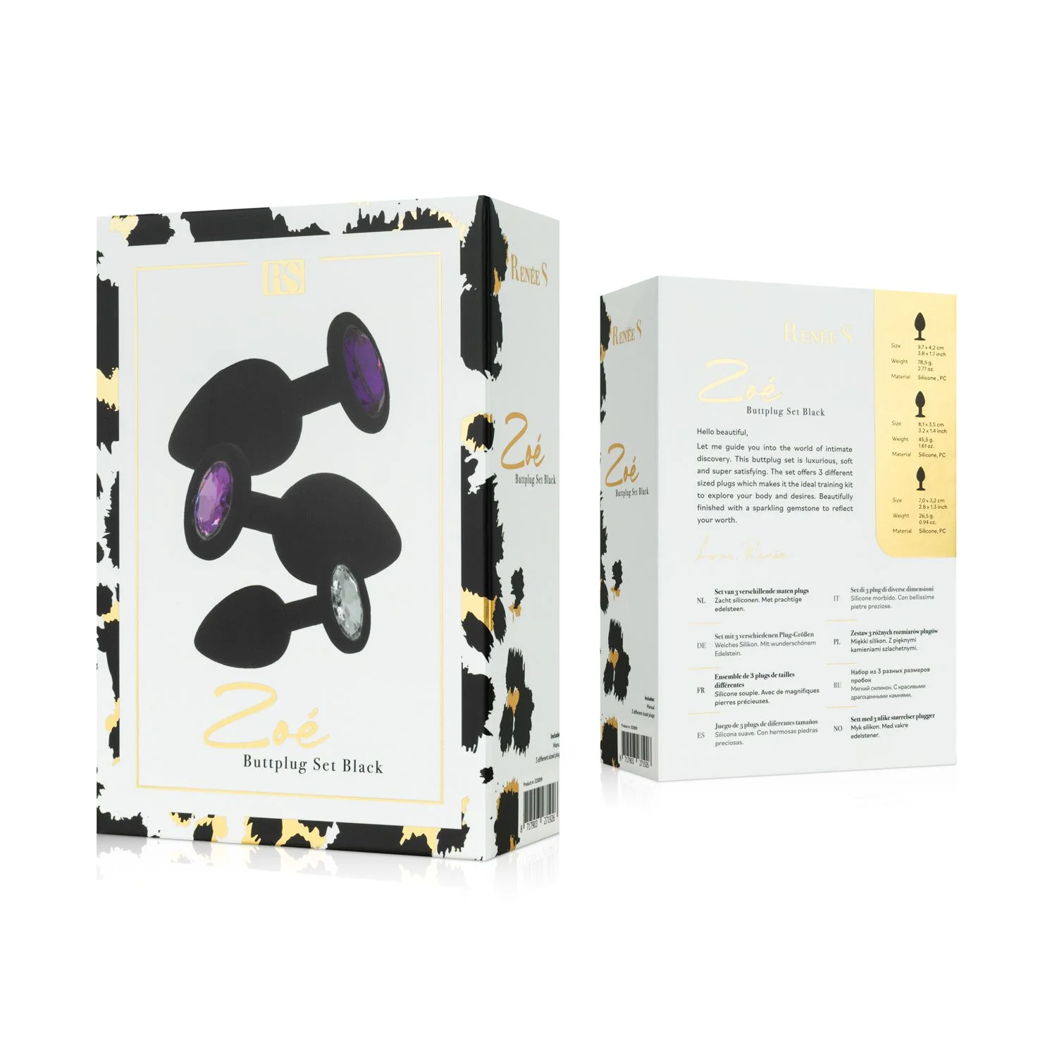 RS  - Soiree Booty Plug Set - Zwart
