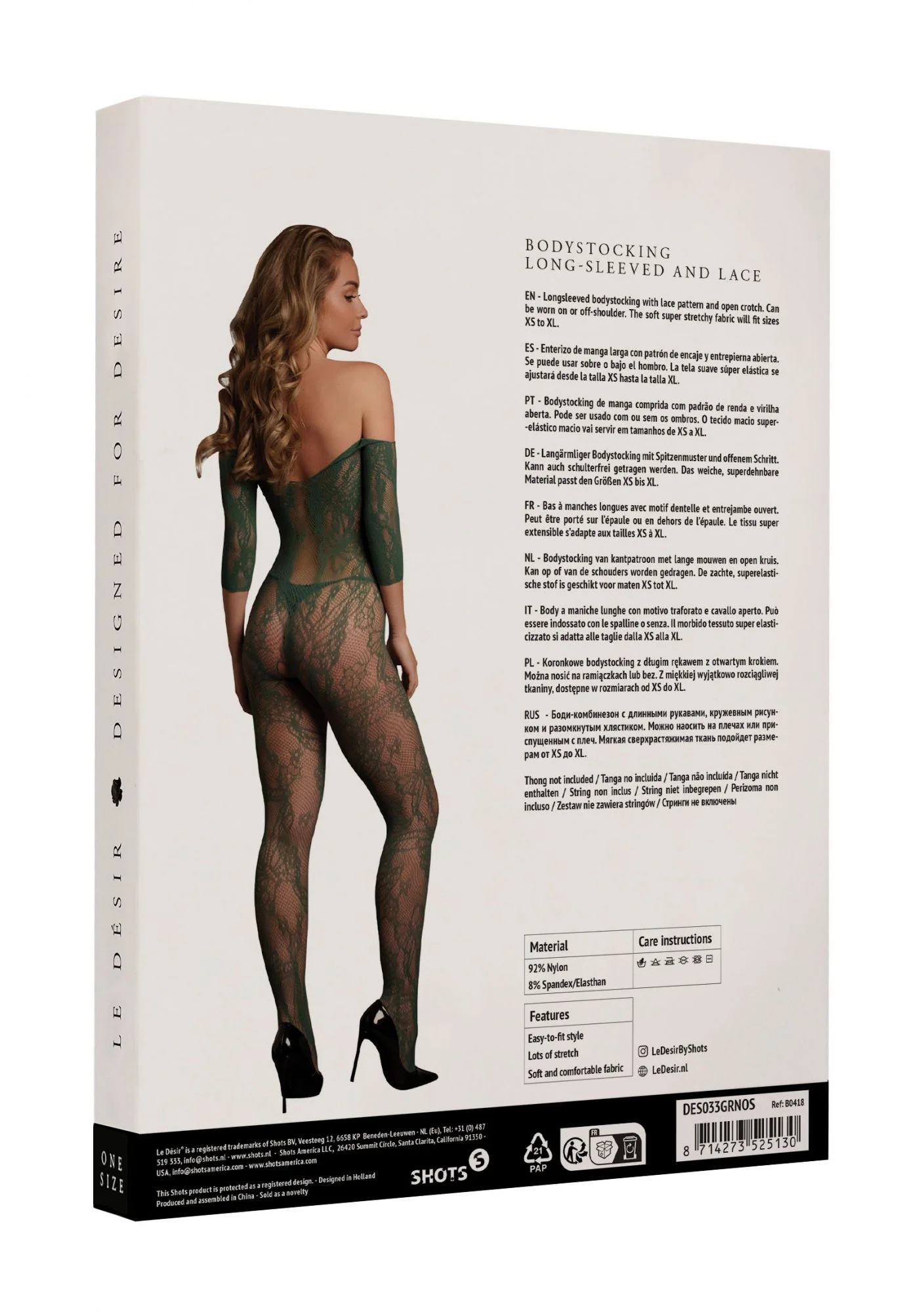 Catsuit Met Lange Mouwen - Groen