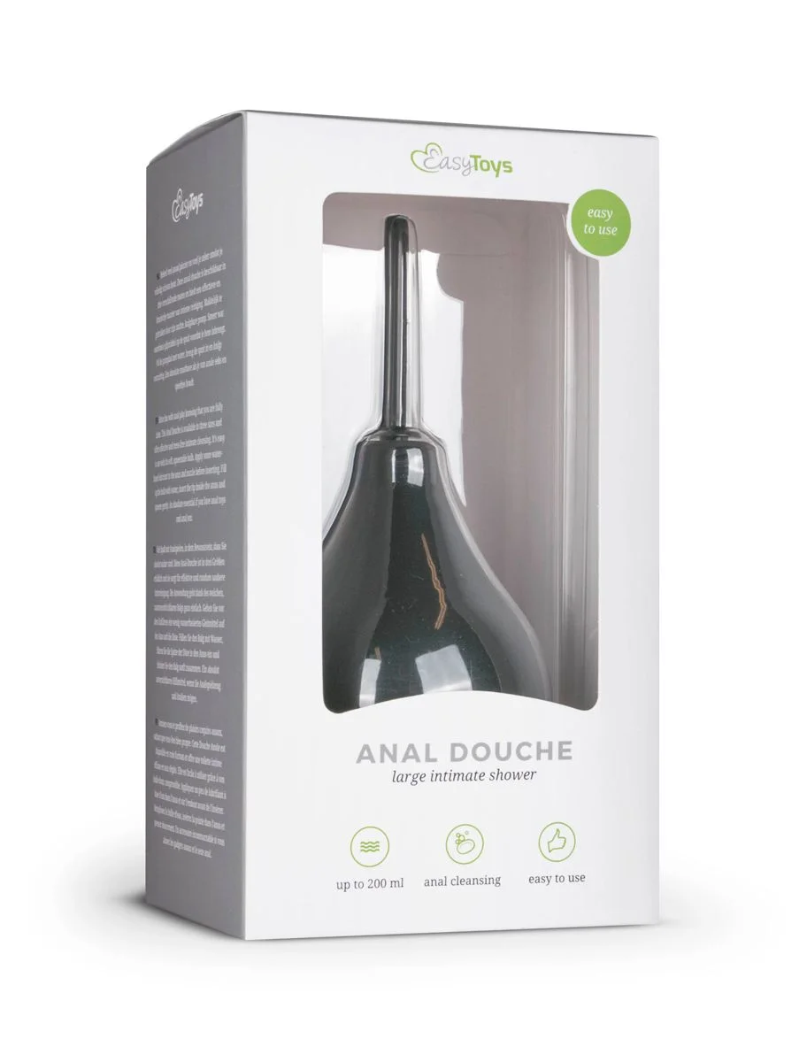 Zwarte Anaal Douche - Groot