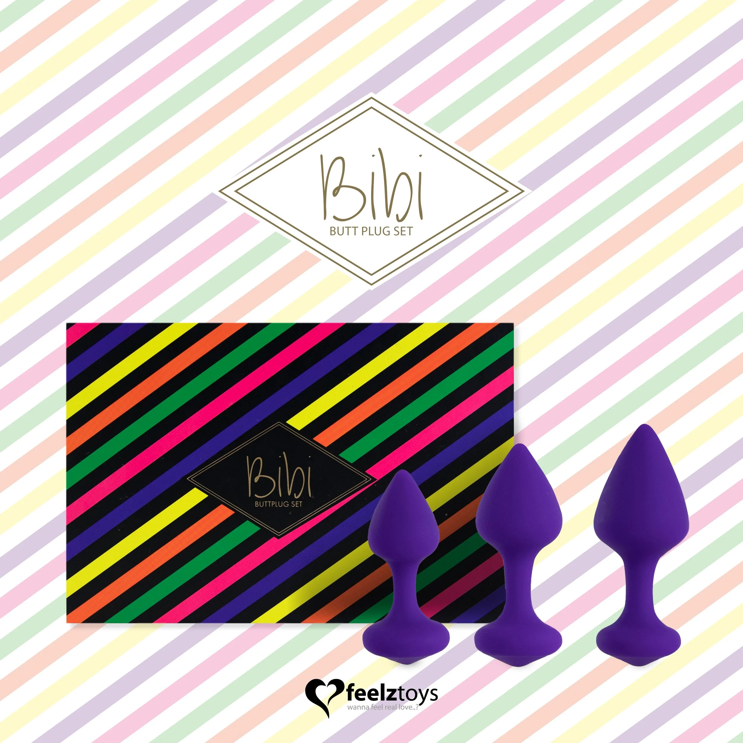 BIBI Buttplug Set 3 stk