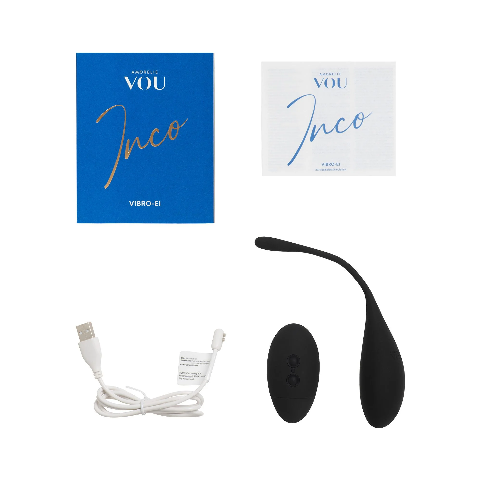 AMORELIE – VOU Inco Vibro Egg - Black