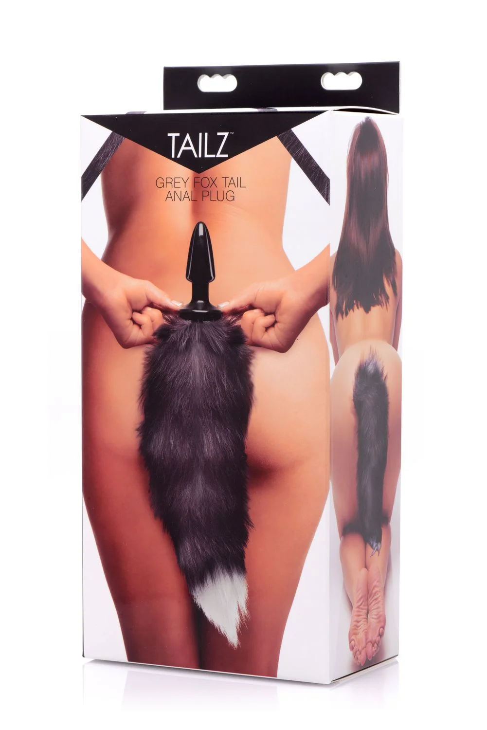 TAILZ - Fox Tail Anaalplug - Zwart/Wi