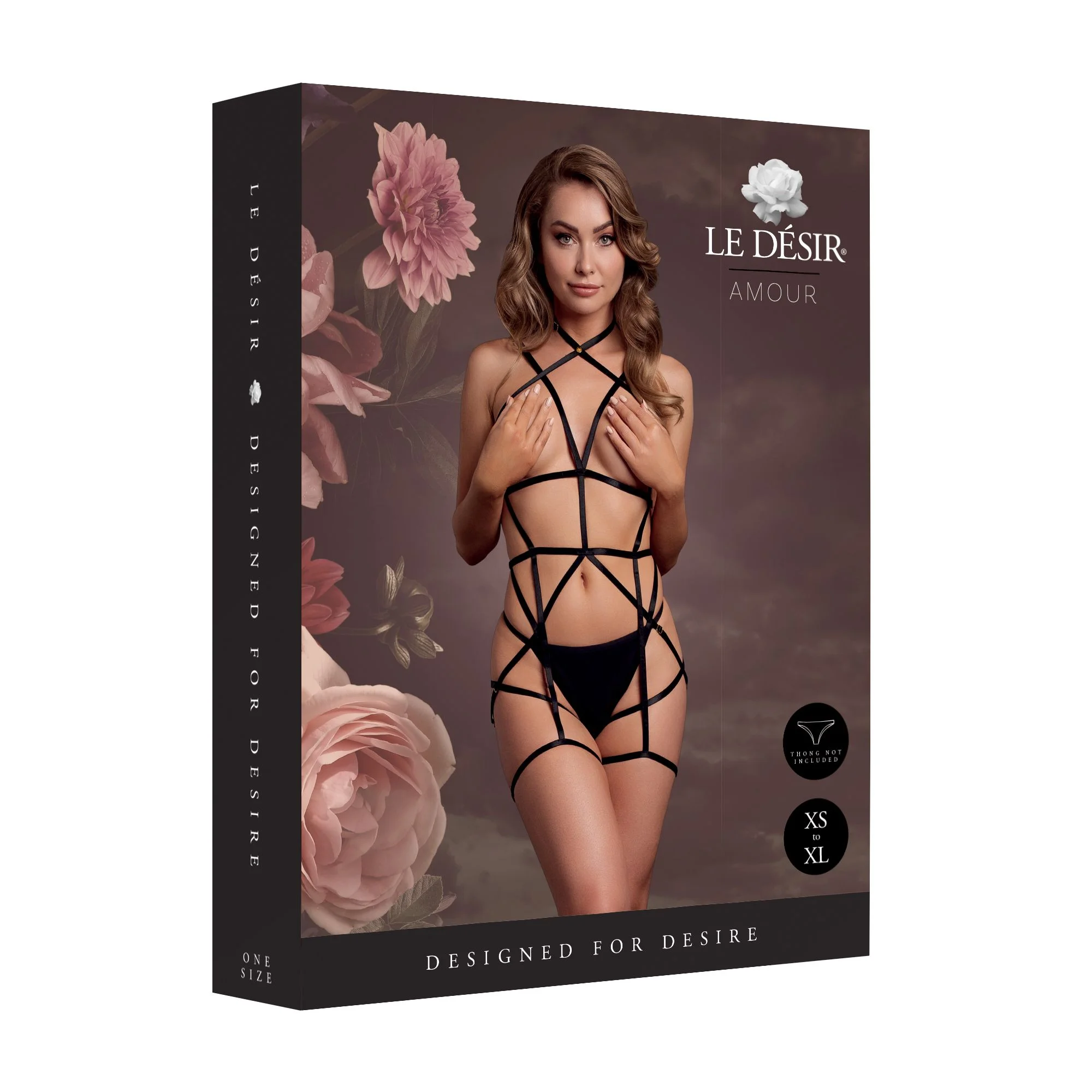 Le Desir - Strappy Open Cup Bodyharnas One Size - Zwart