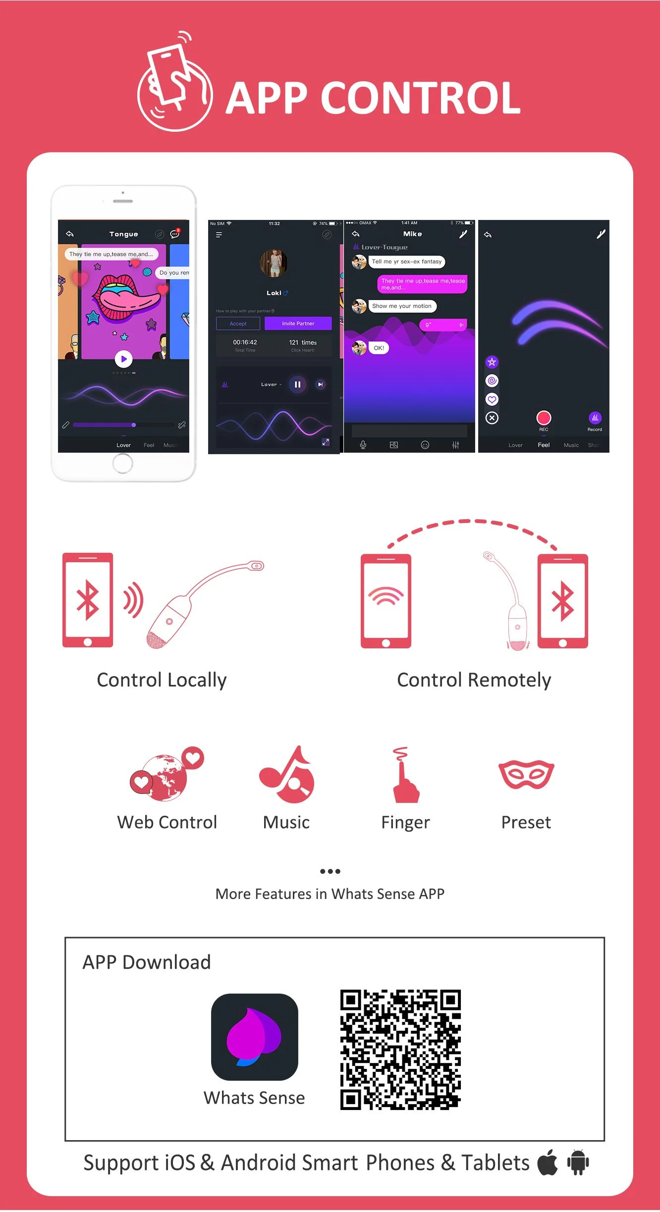 Magic Motion - Vini App Controlled Vibratie Eitje - Roze&Wit