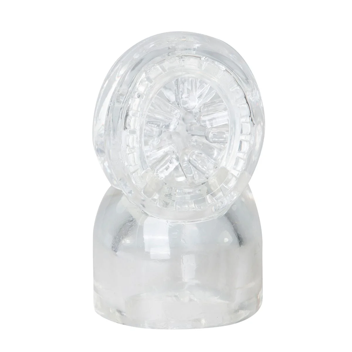 Wand Collection – Opzetstuk Met Masturbator - Clear