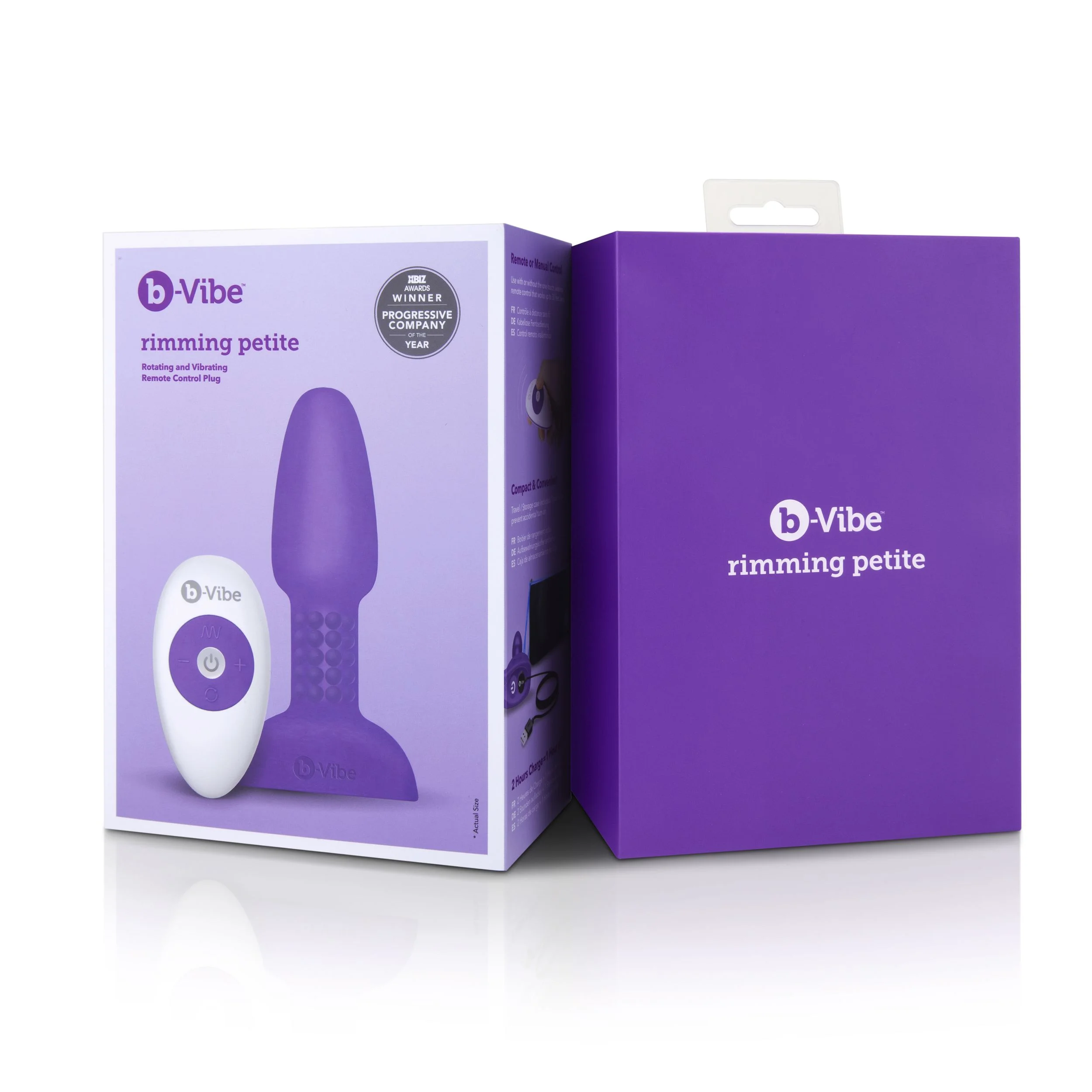 B-Vibe - Rimming Petite Remote Control Plug Paars