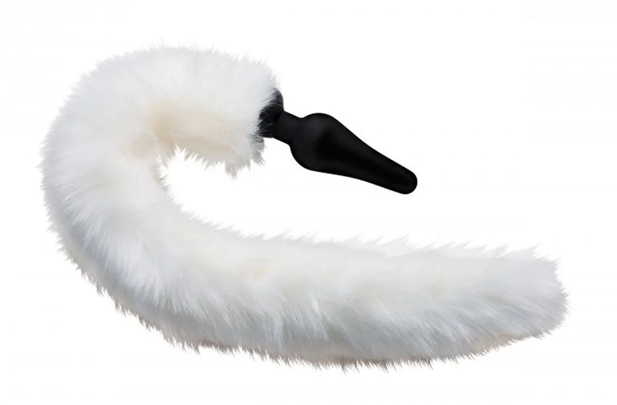 White Fox Buttplug & Haarband Set