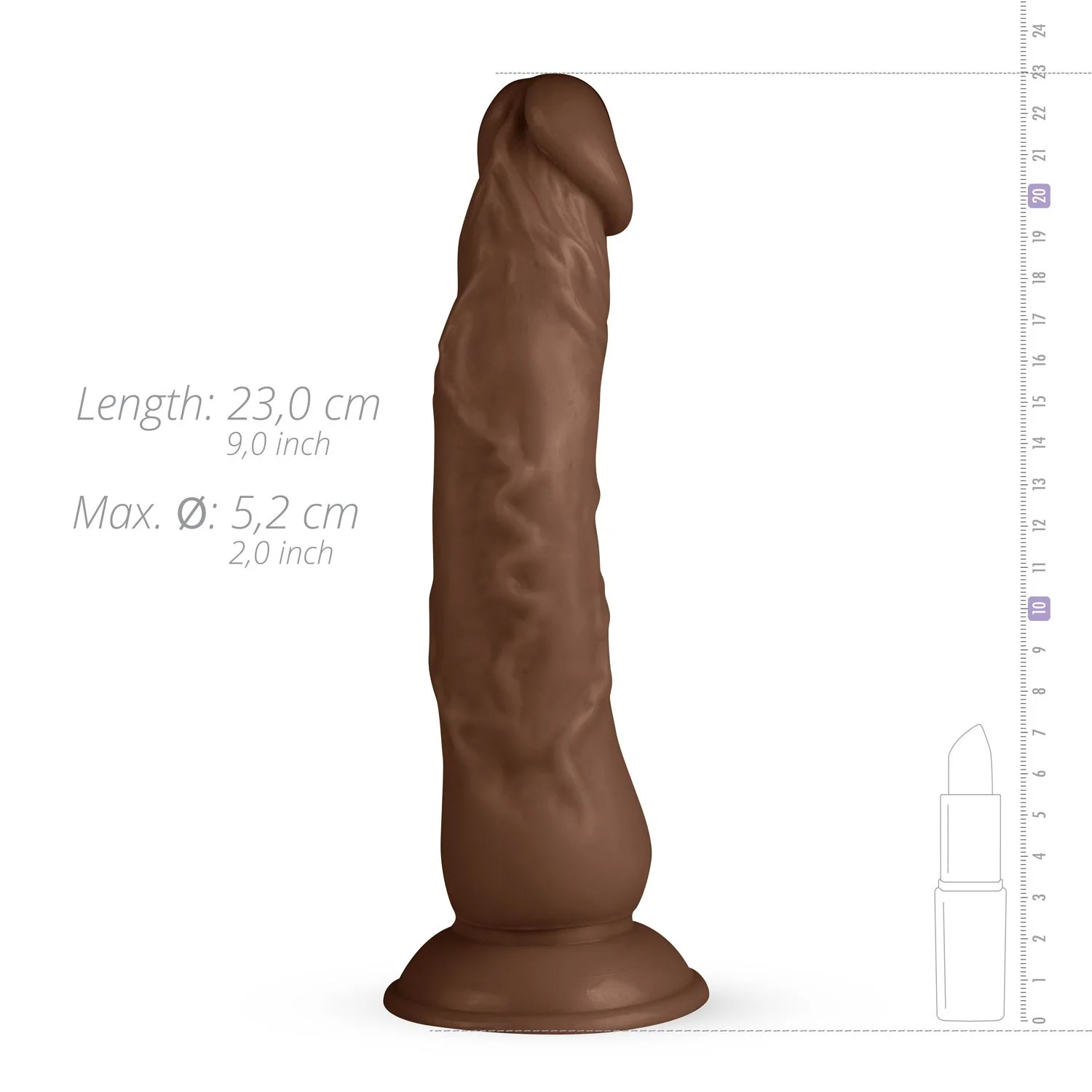 Real Fantasy - James Realistische Dildo - 23 cm