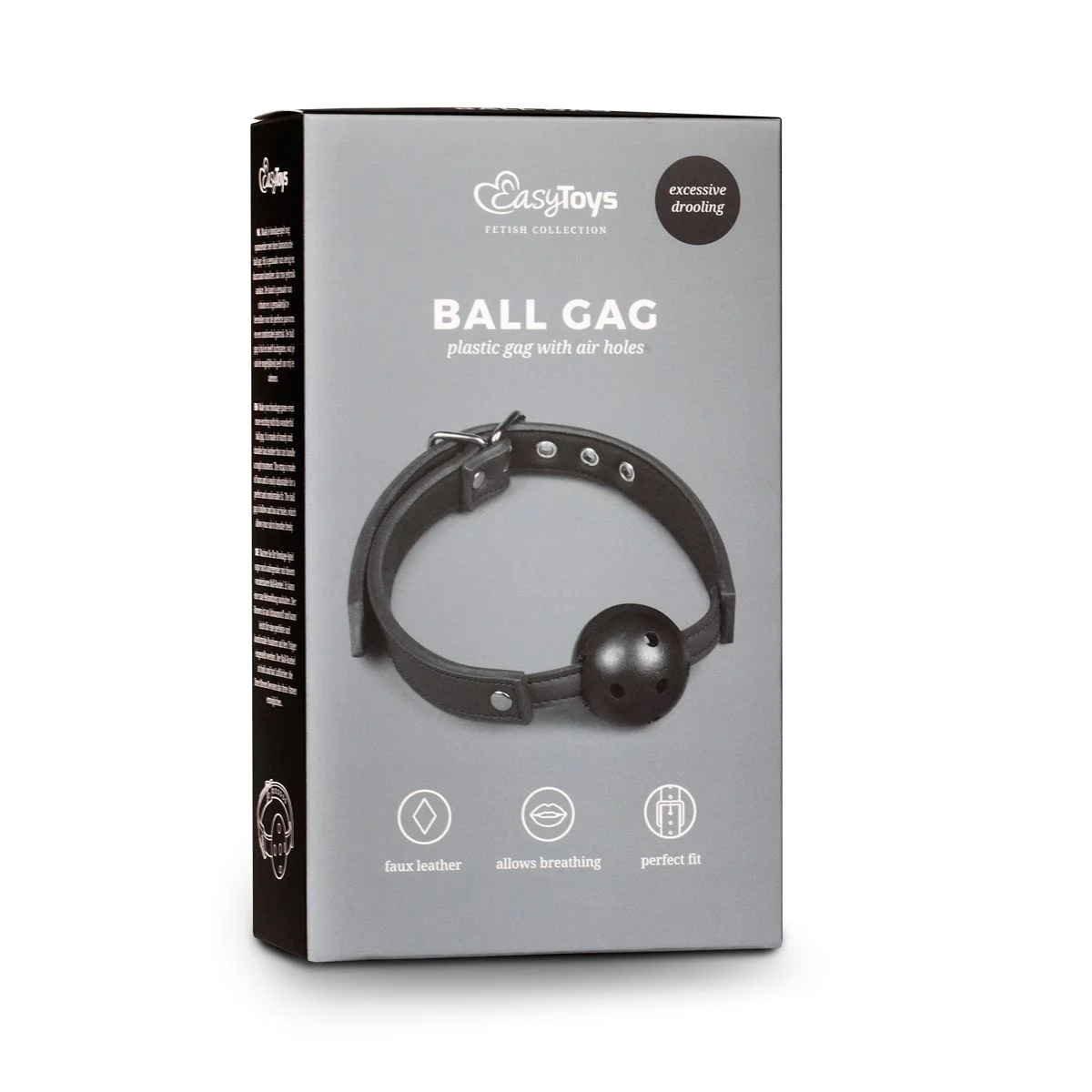 Fetish - Ball gag met PVC bal - Zwart