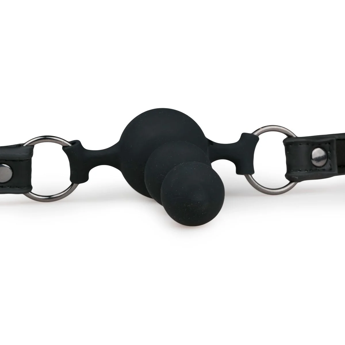 Fetish - Balknevel met siliconen kralen - Zwart
