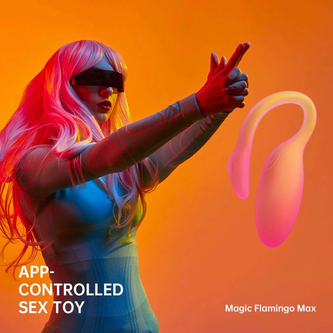 Magic Motion - Flamingo Max Vibrerend Ei en Kegeltrainer in 1  - Oranje