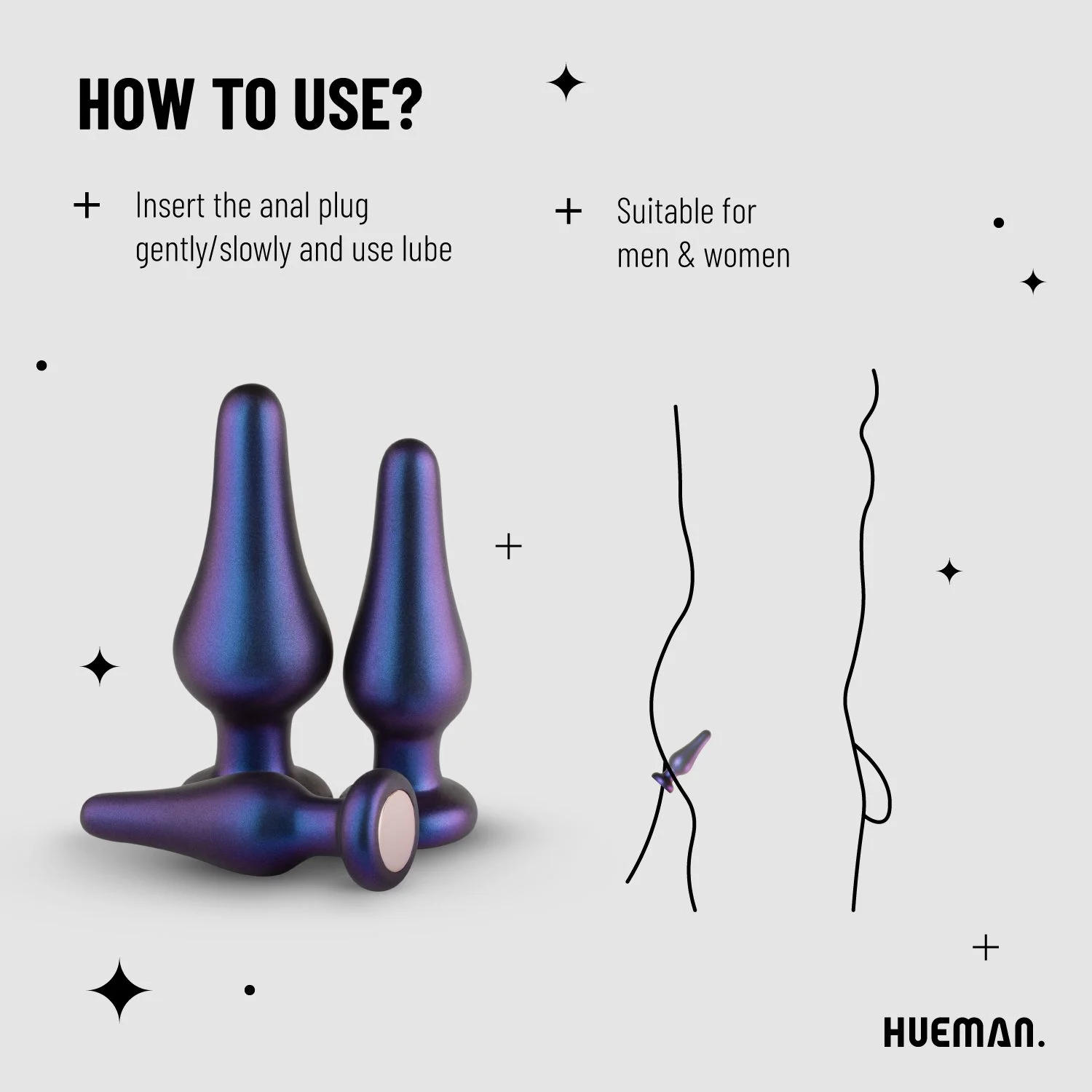 Hueman - Comets Buttplug Set
