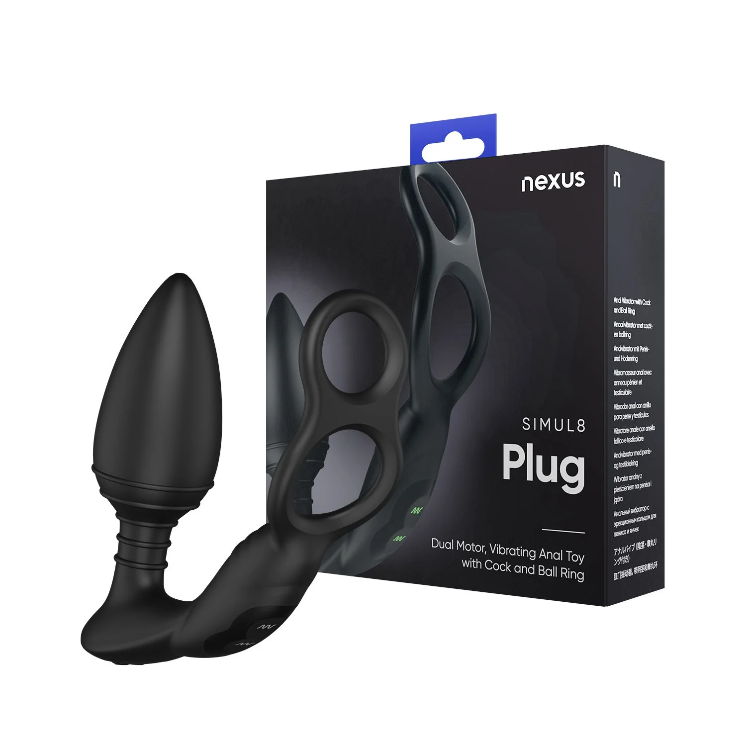 Nexus - Simul8 Buttplug Met Cockring & Ballstretcher