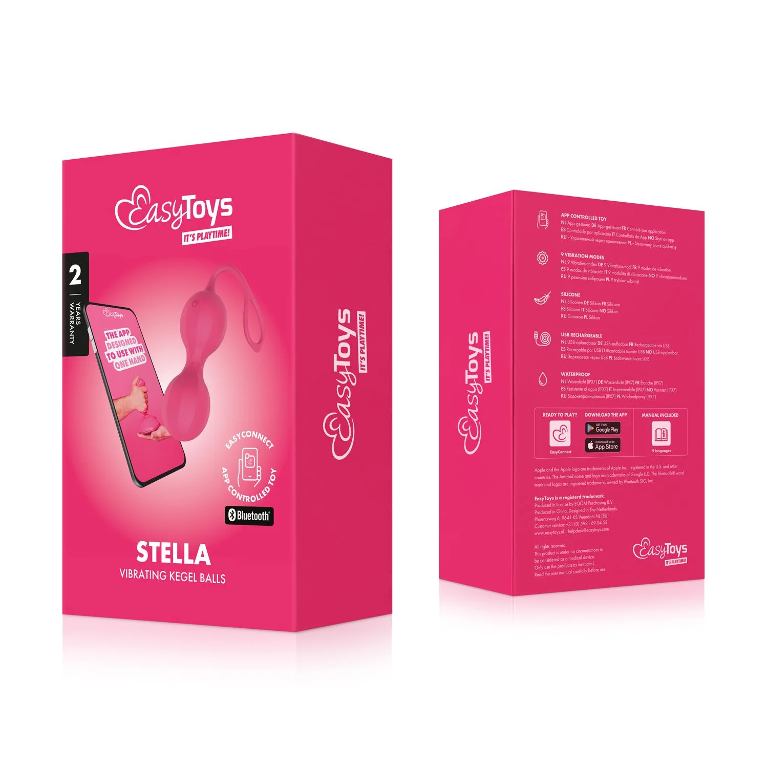 EasyConnect - Vibrerende Kegel Balletjes Stella app gestuurd