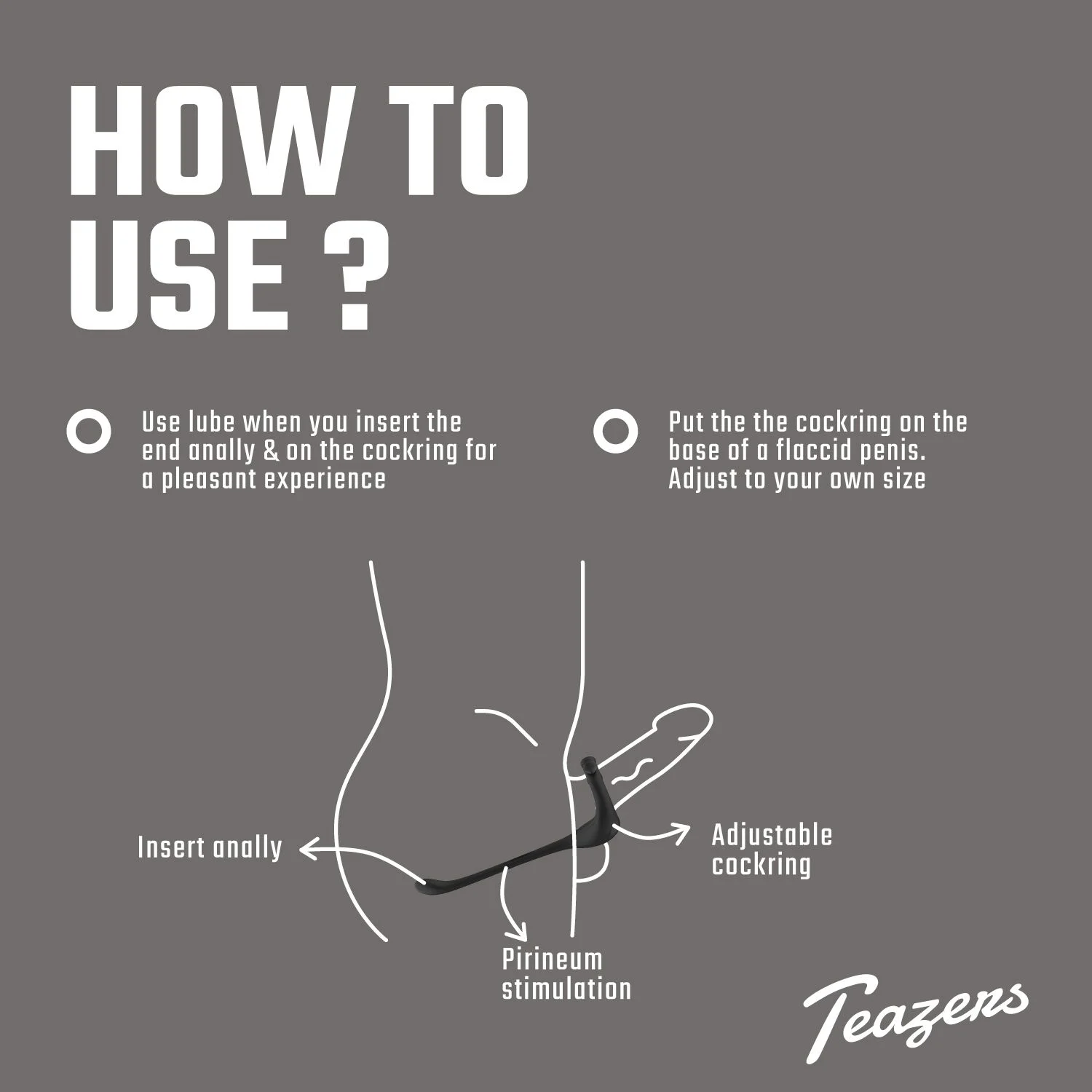 Teazers Driedubbele Prostaat Vibrator met Afstandsbediening