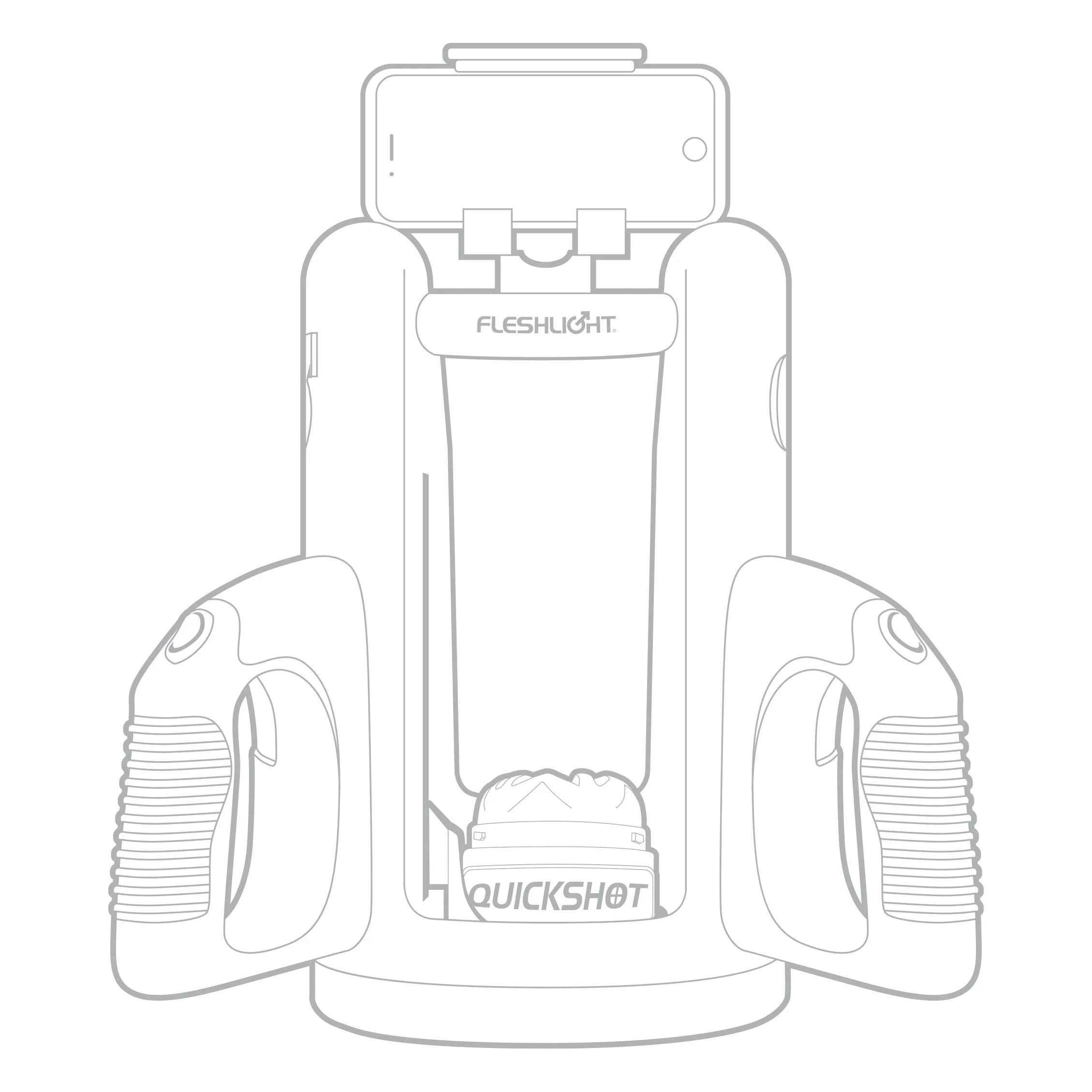 FLESHLIGHT - QUICKSHOT LAUNCH Black